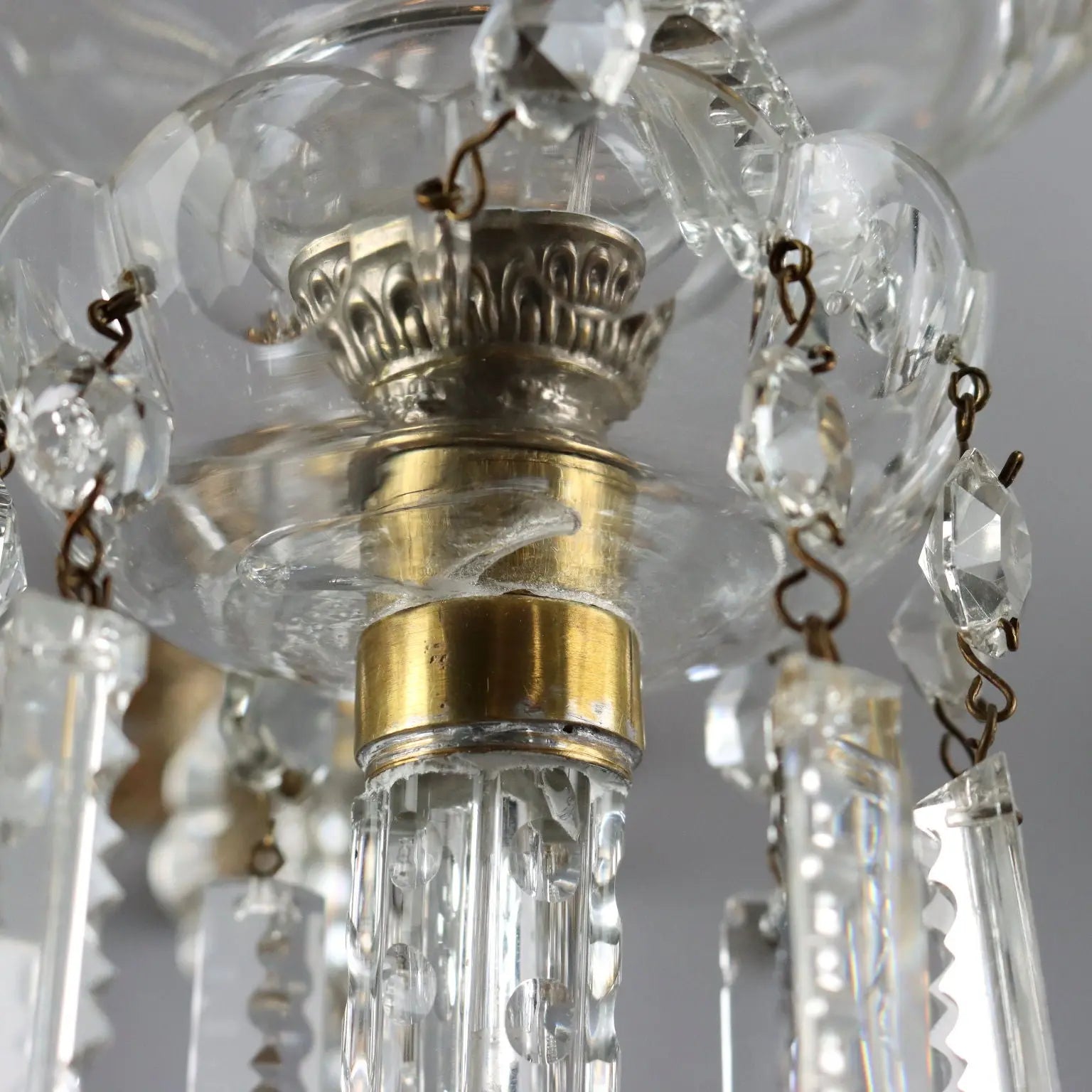 Antique Wall Lamps Crystal Glass Italy XX Century - Italy, XX Century | Modernism | Lighting