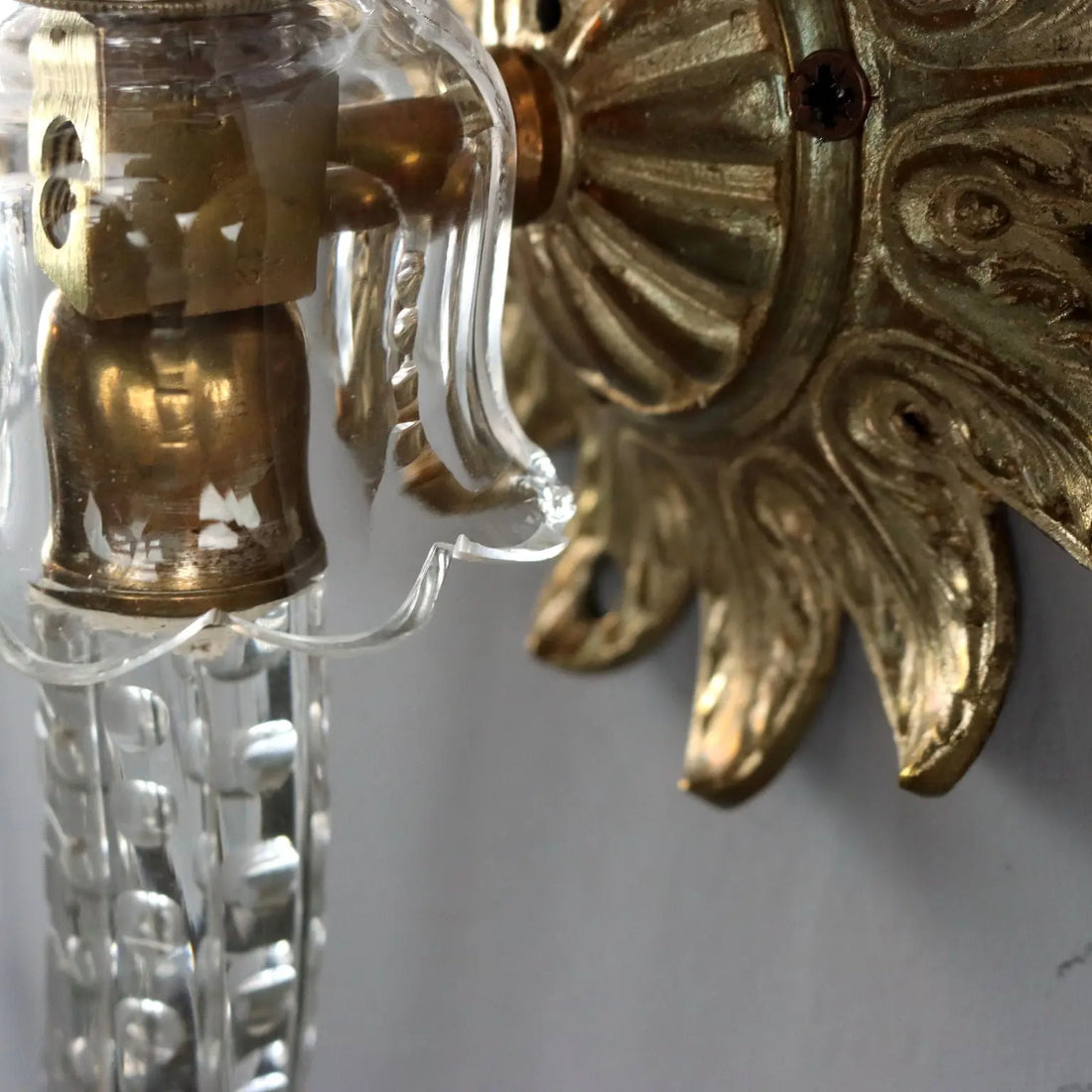 Antique Wall Lamps Crystal Glass Italy XX Century - Italy, XX Century | Modernism | Lighting