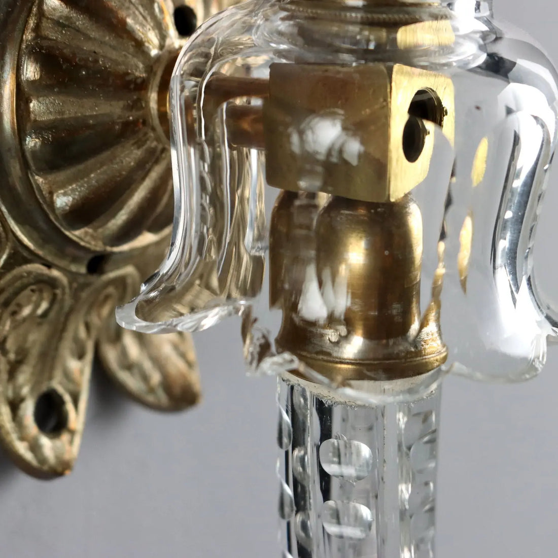 Antique Wall Lamps Crystal Glass Italy XX Century - Italy, XX Century | Modernism | Lighting