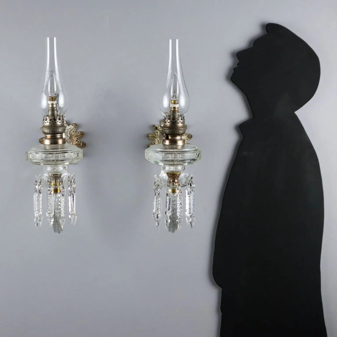 Antique Wall Lamps Crystal Glass Italy XX Century - Italy, XX Century | Modernism | Lighting
