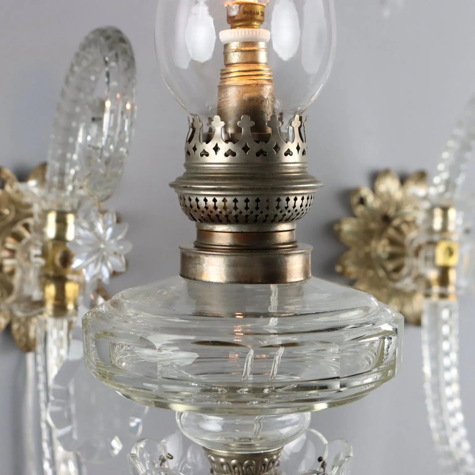 Antique Wall Lamps Crystal Glass Italy XX Century - Italy, XX Century | Modernism | Lighting