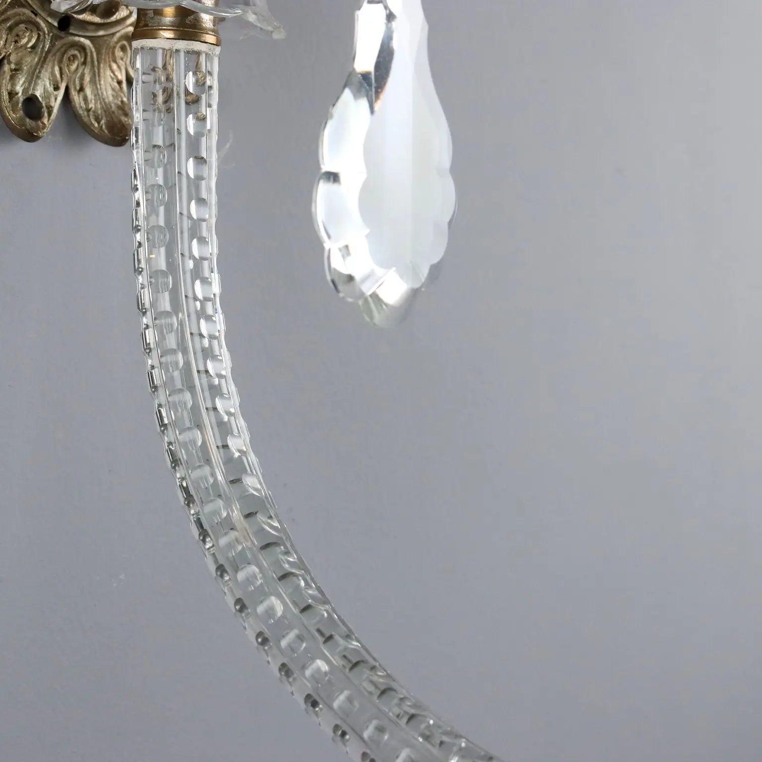 Antique Wall Lamps Crystal Glass Italy XX Century - Italy, XX Century | Modernism | Lighting