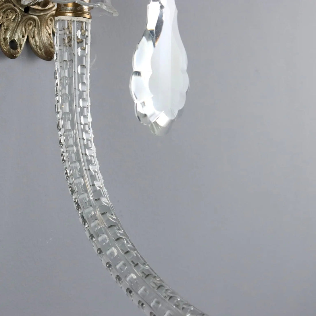 Antique Wall Lamps Crystal Glass Italy XX Century - Italy, XX Century | Modernism | Lighting