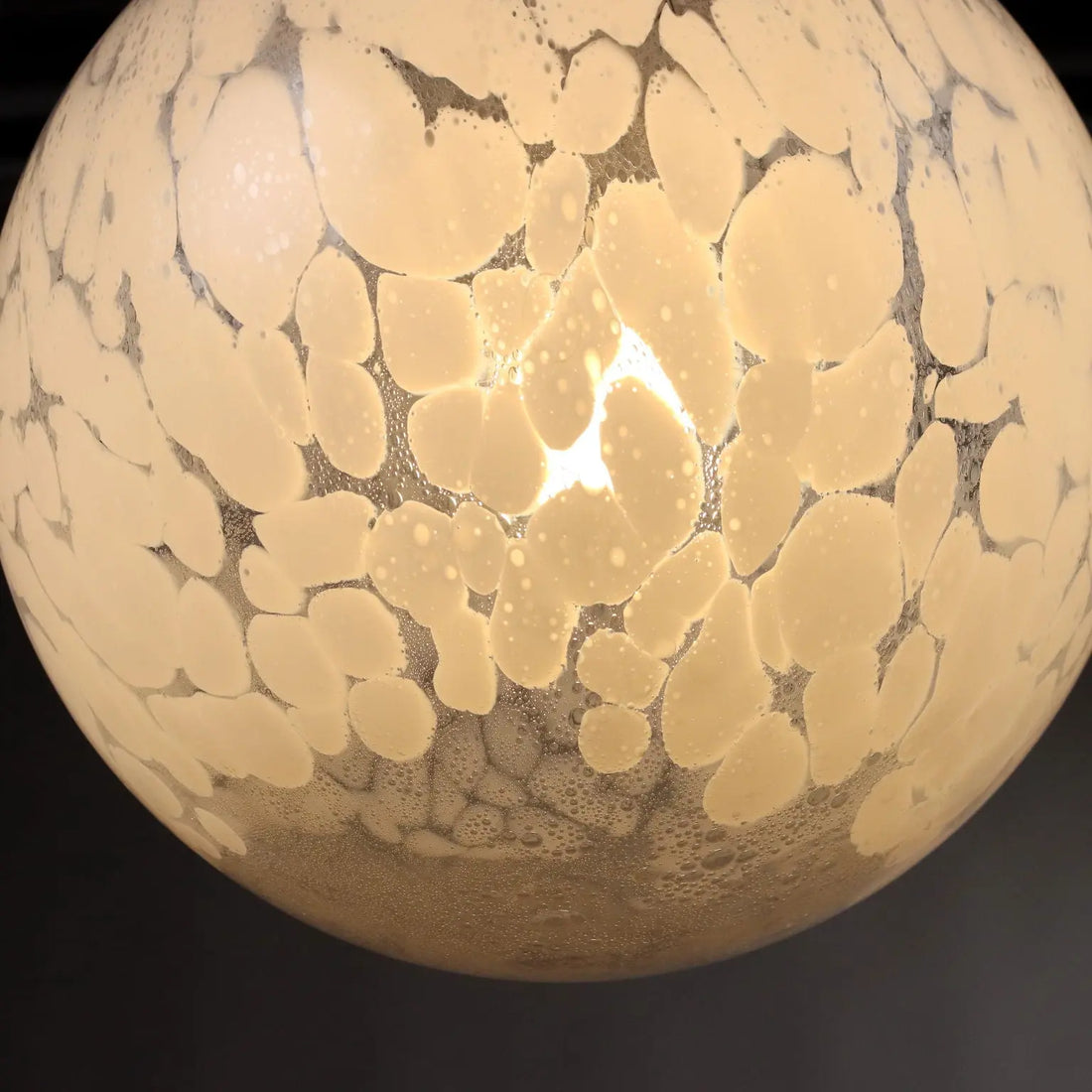 Vintage Ceiling Lamp Metal Blown Glass Italy 1960s-1970s | Modernism | Lighting