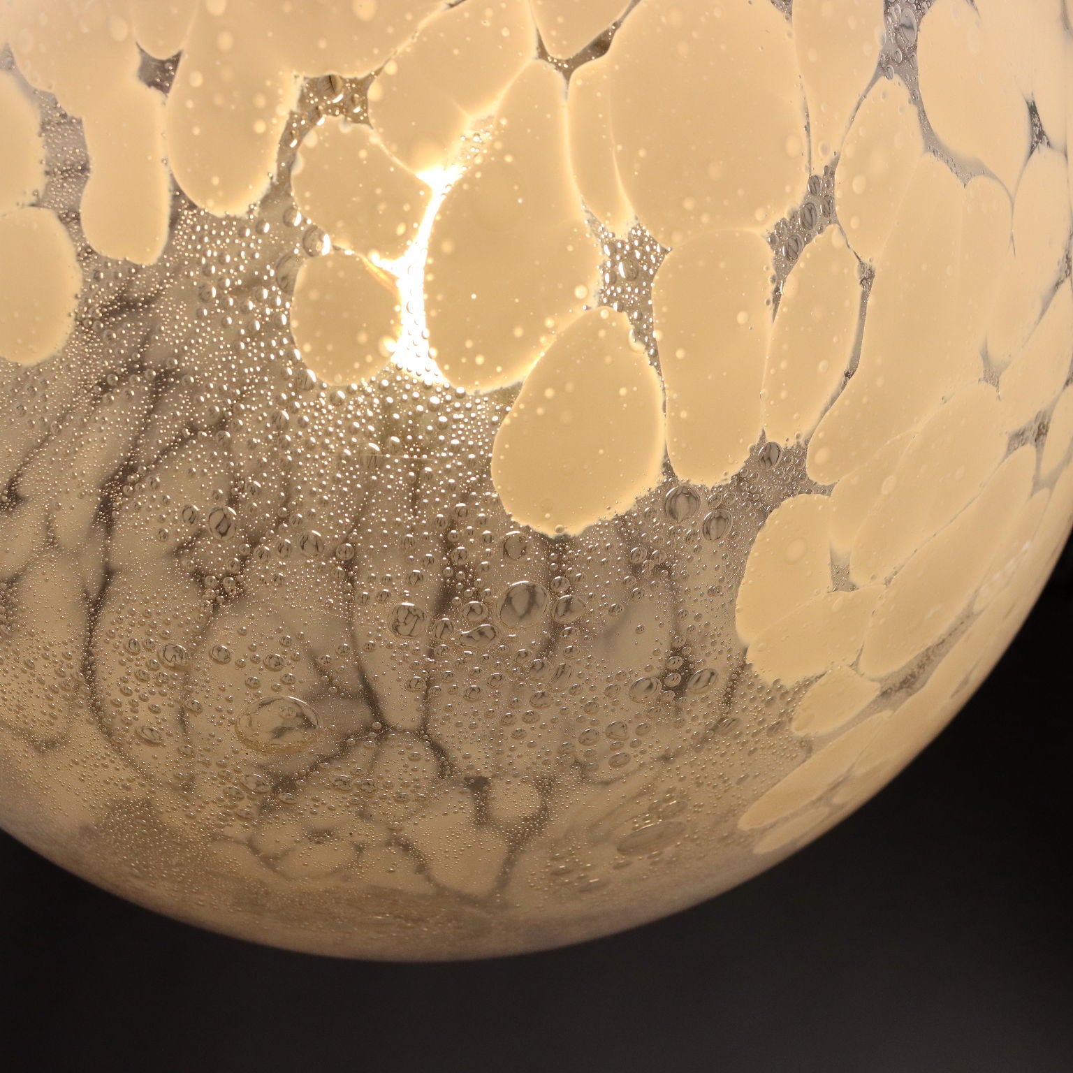 Vintage Ceiling Lamp Metal Blown Glass Italy 1960s-1970s | Modernism  Lighting