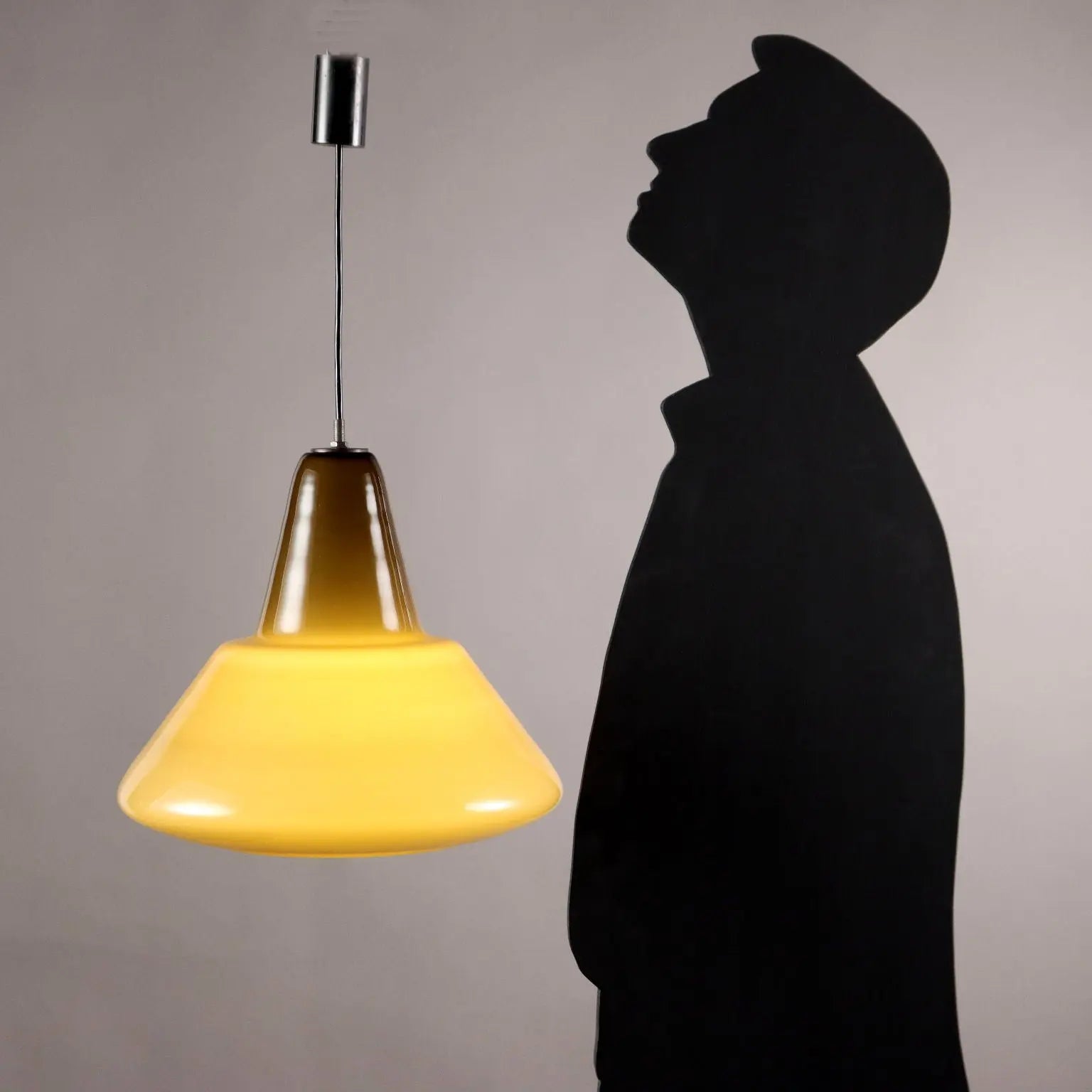 Vintage Ceiling Lamp Colored Glass Italy 1960s | Modernism | Lighting