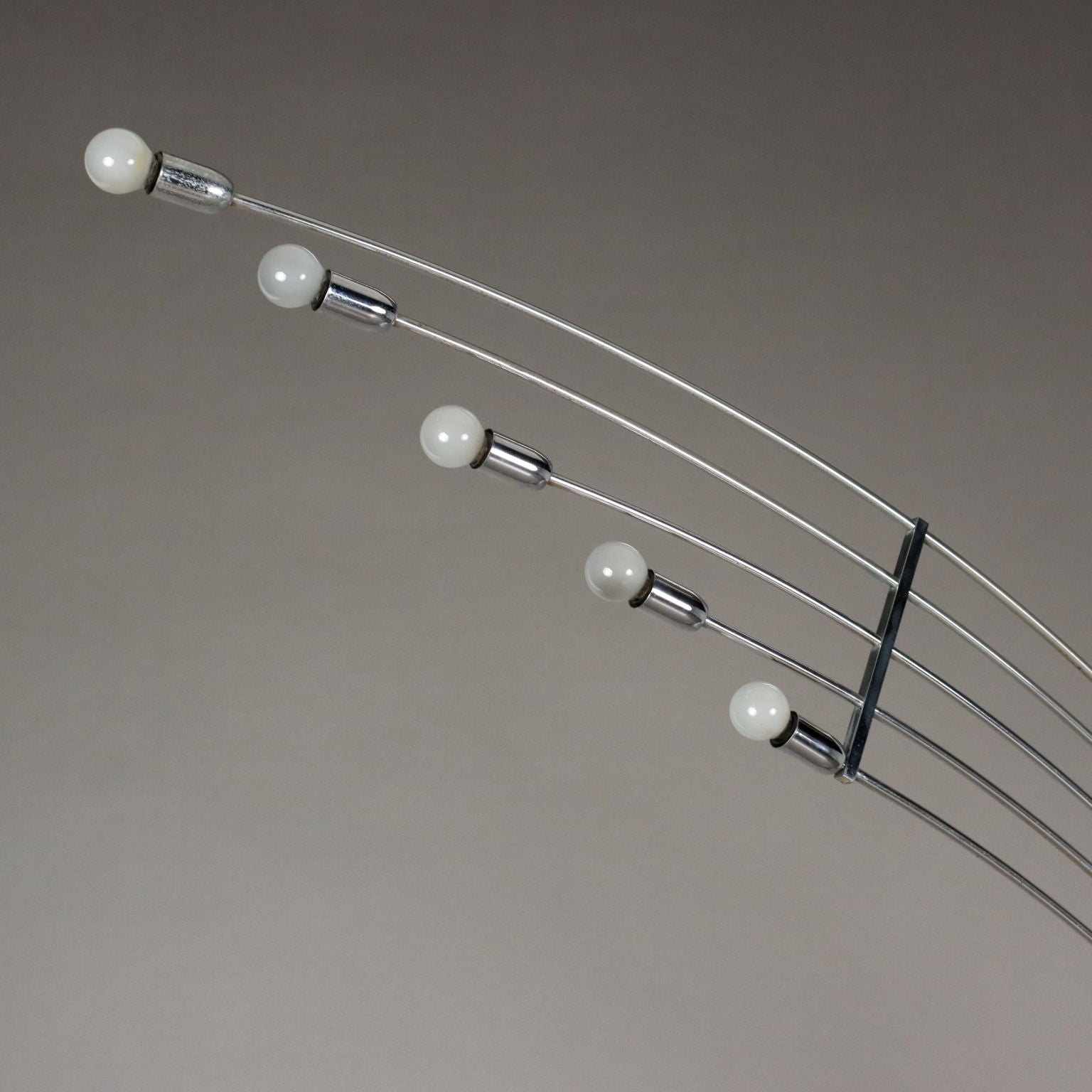 Vintage Floor Lamp Aluminium Metal Italy 1970s-1980s | Modernism  Lighting