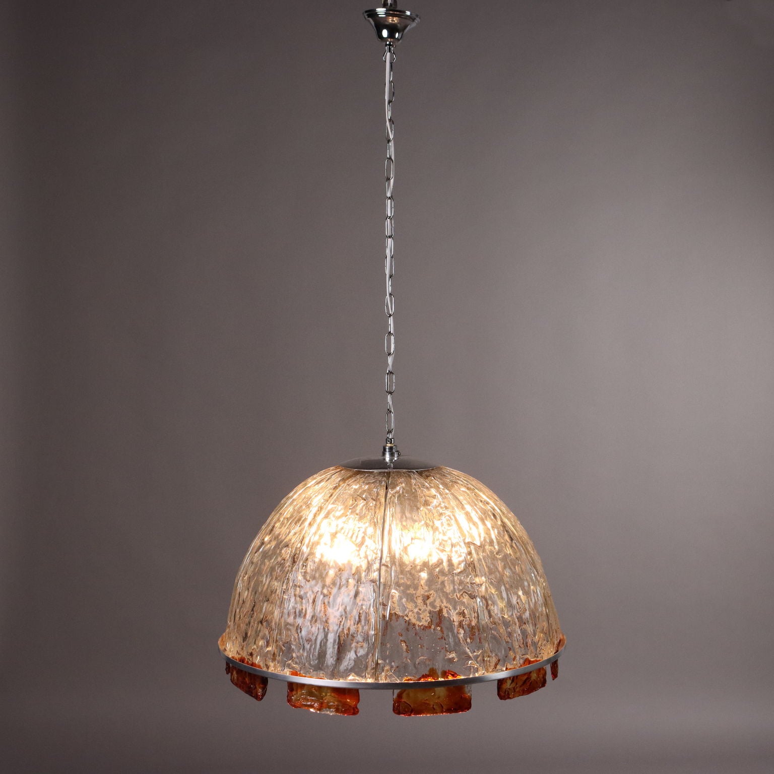 Vintage Ceiling Lamp Coloured Glass Italy 1970s | Modernism  Lighting