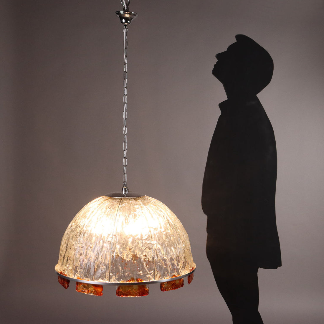 Vintage Ceiling Lamp Coloured Glass Italy 1970s | Modernism  Lighting