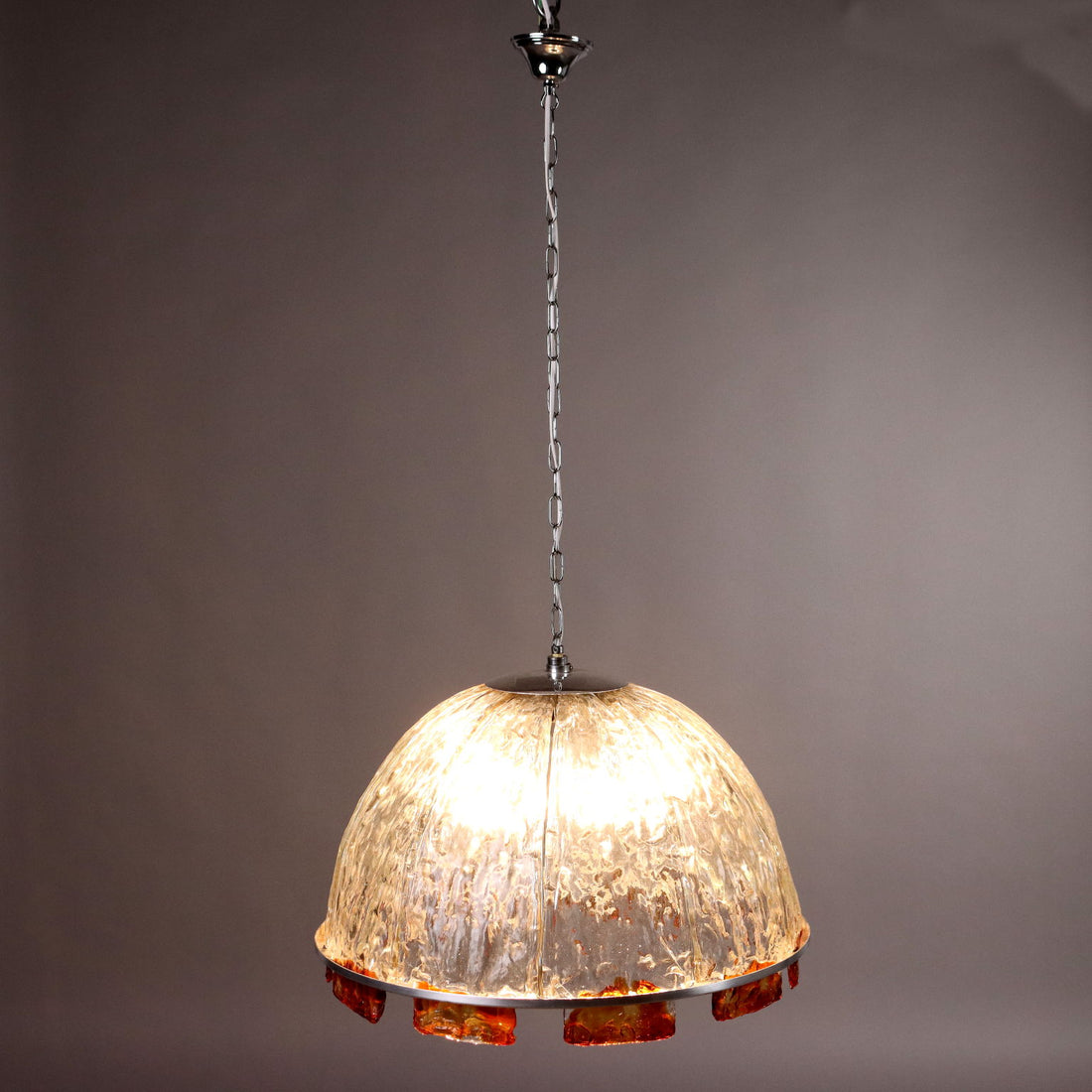 Vintage Ceiling Lamp Coloured Glass Italy 1970s | Modernism  Lighting