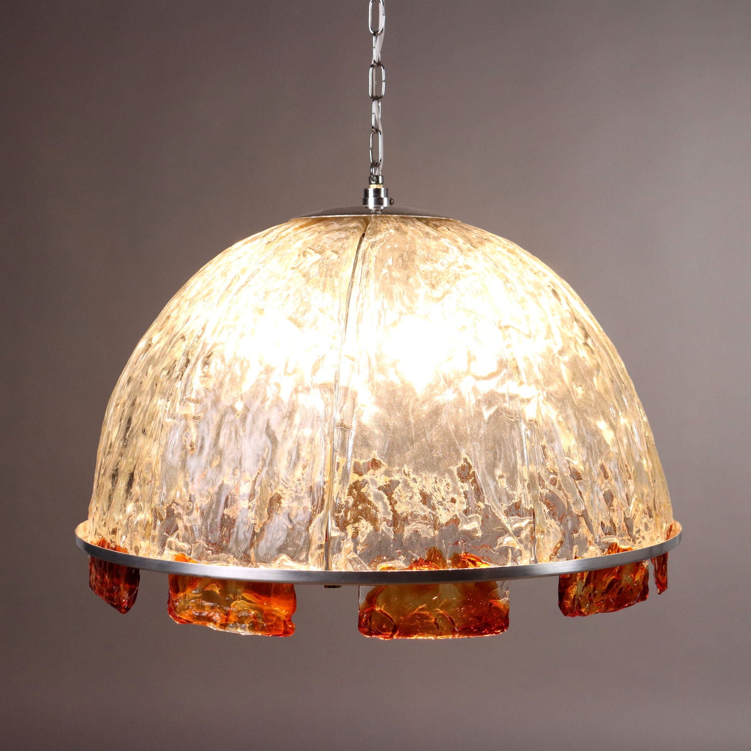 Vintage Ceiling Lamp Coloured Glass Italy 1970s | Modernism  Lighting