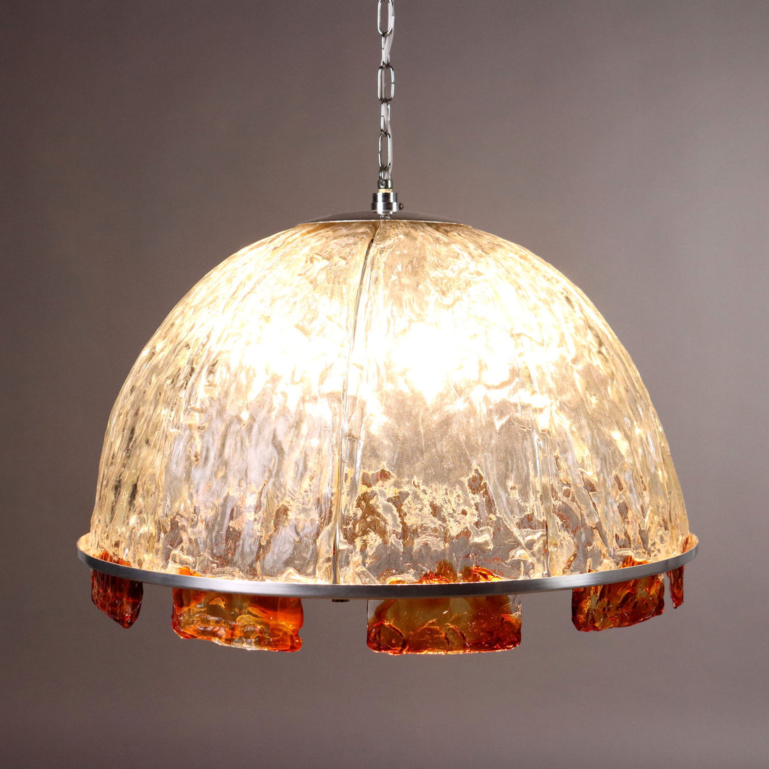 Vintage Ceiling Lamp Coloured Glass Italy 1970s | Modernism  Lighting