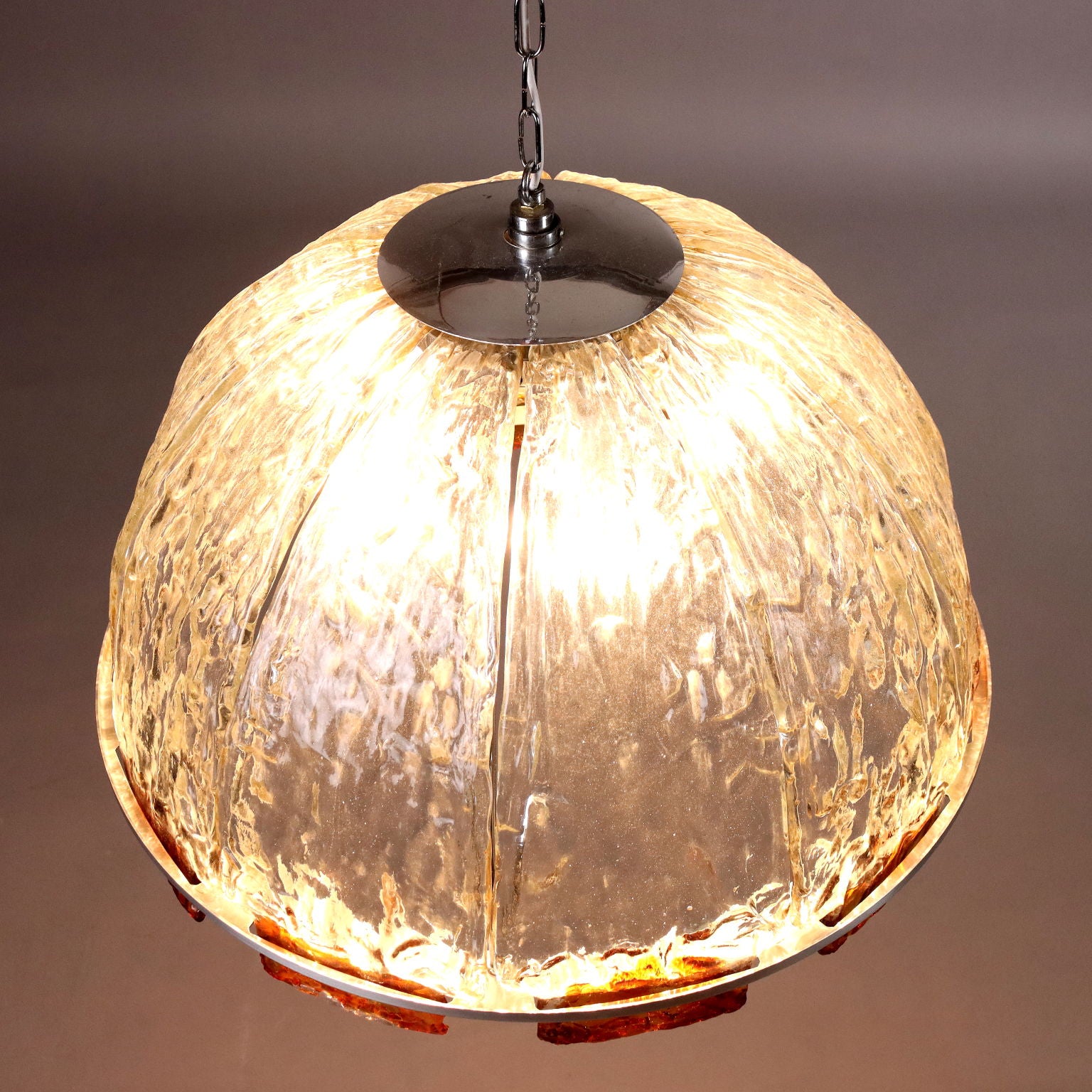 Vintage Ceiling Lamp Coloured Glass Italy 1970s | Modernism  Lighting