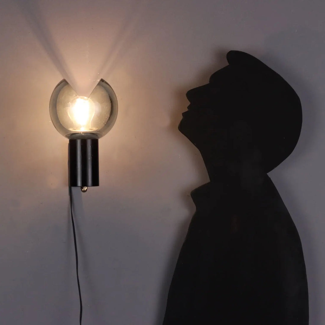 Vintage Wall Lamp Glass Aluminium Italy 1960s | Modernism | Lighting