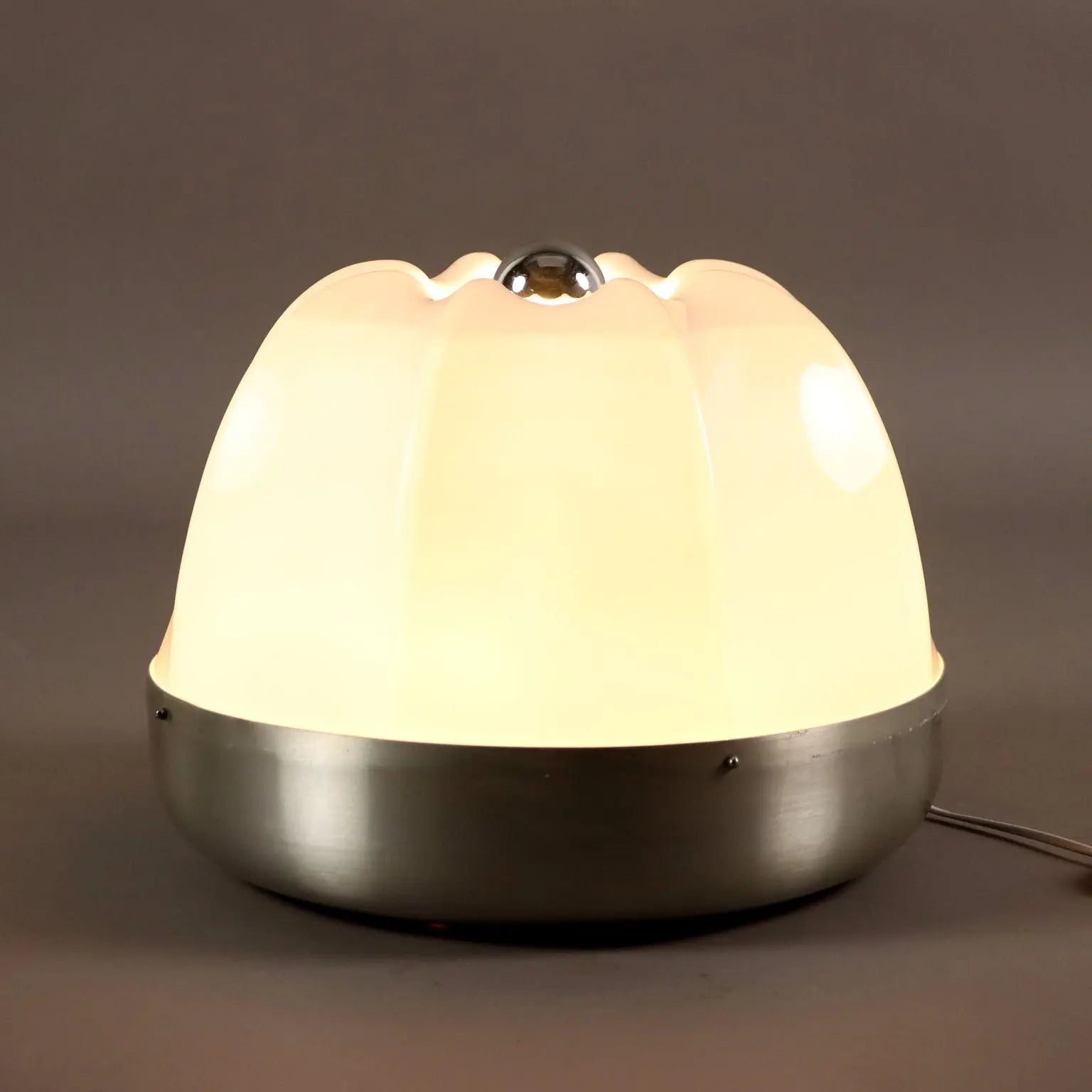 Vintage Table Lamp Aluminium Methacrylate Italy 1970s | Modernism | Lighting