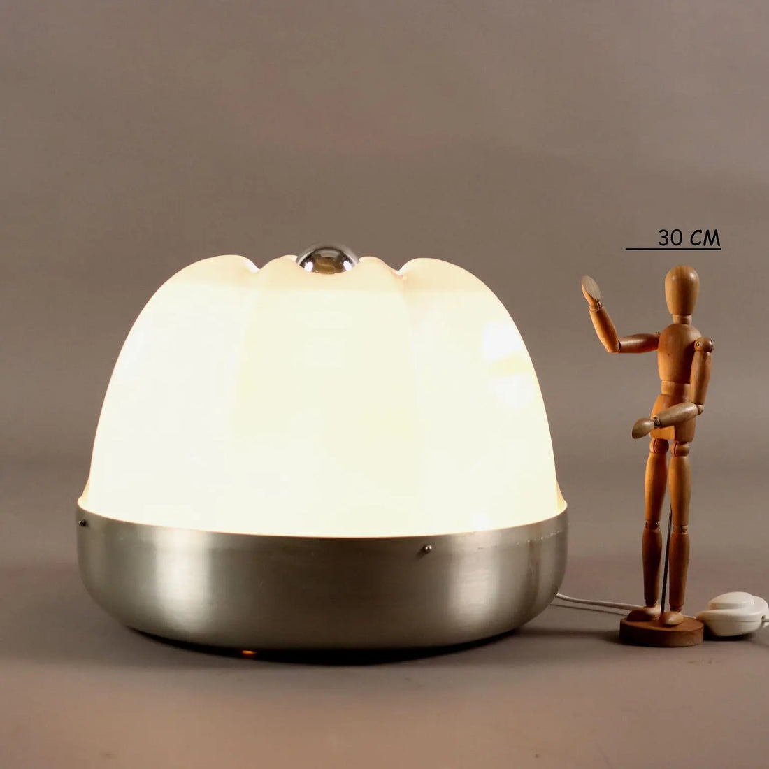 Vintage Table Lamp Aluminium Methacrylate Italy 1970s | Modernism | Lighting