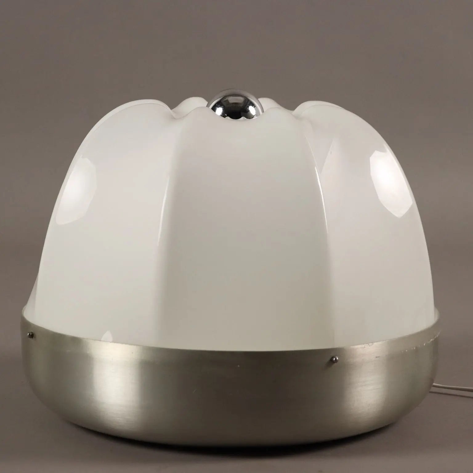 Vintage Table Lamp Aluminium Methacrylate Italy 1970s | Modernism | Lighting