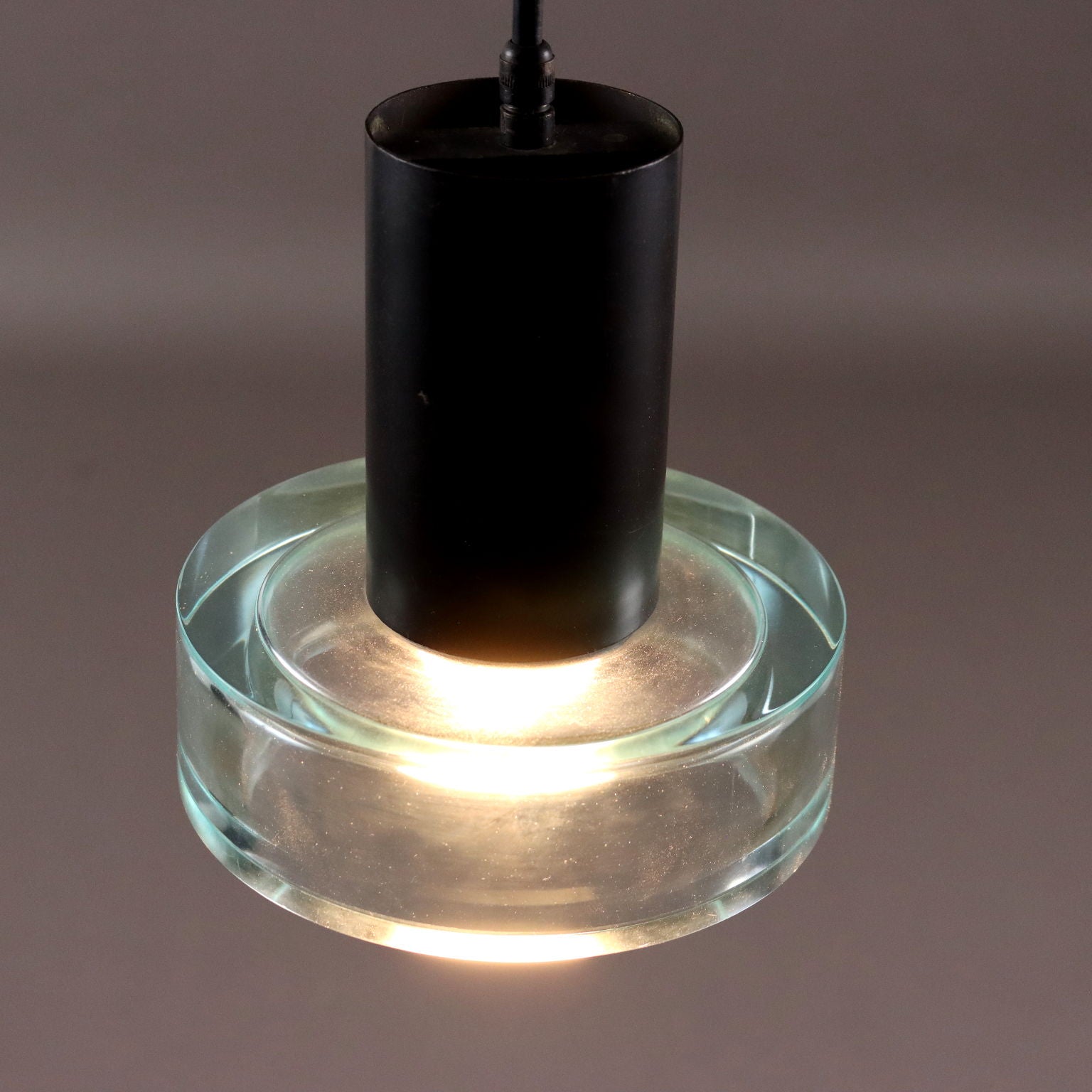 Vintage Ceiling Lamps Aluminium Glass Italy 1960s | Modernism  Lighting