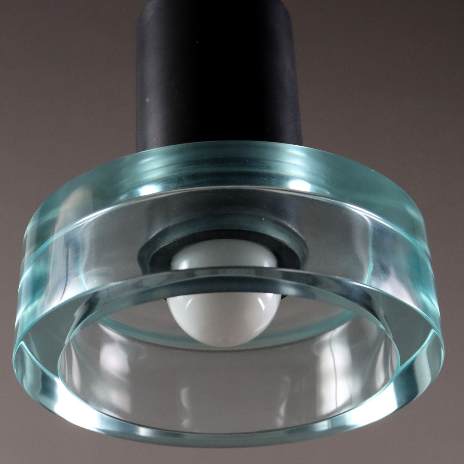 Vintage Ceiling Lamps Aluminium Glass Italy 1960s | Modernism  Lighting