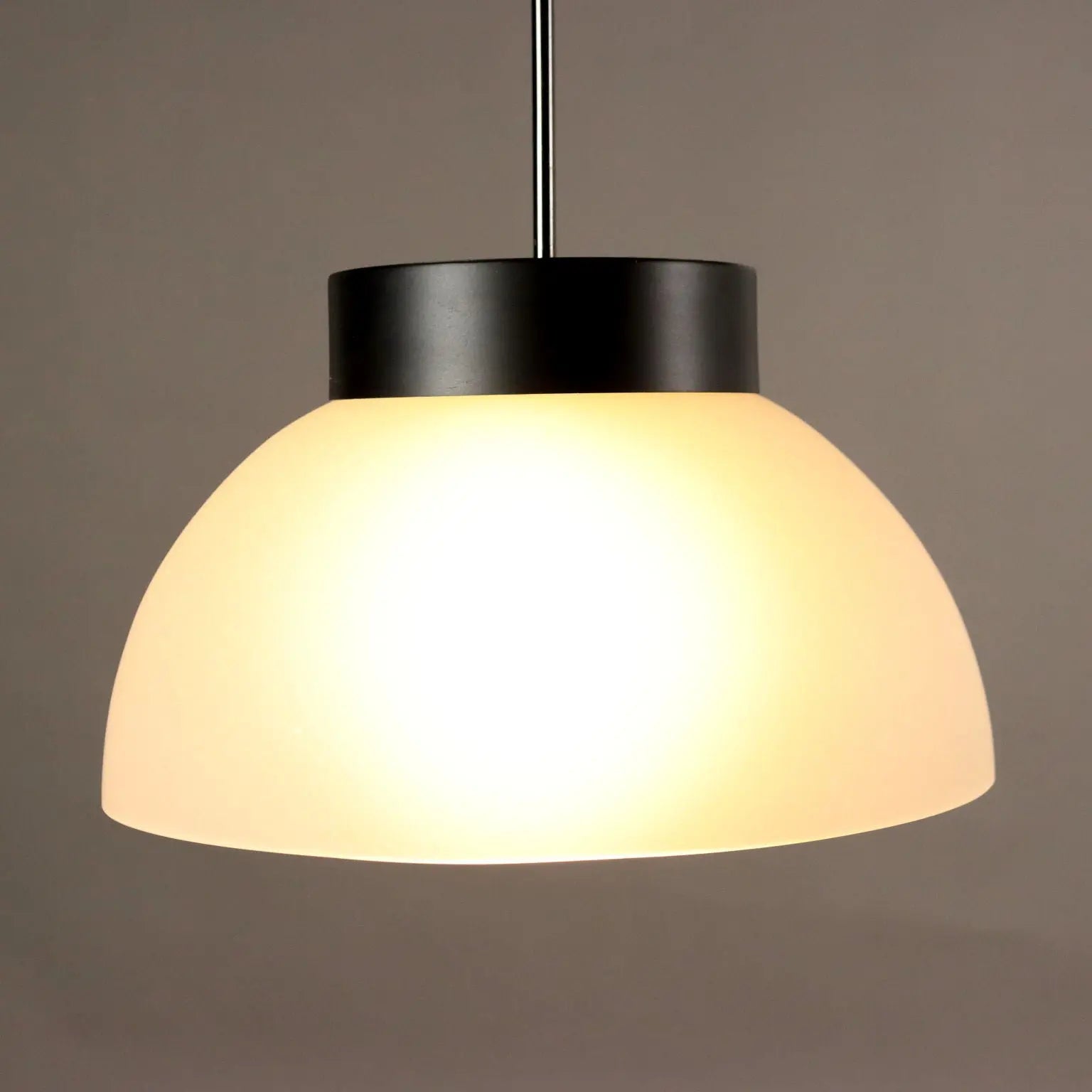Vintage Ceiling Lamp Aluminium Glass Italy 1970s | Modernism | Lighting