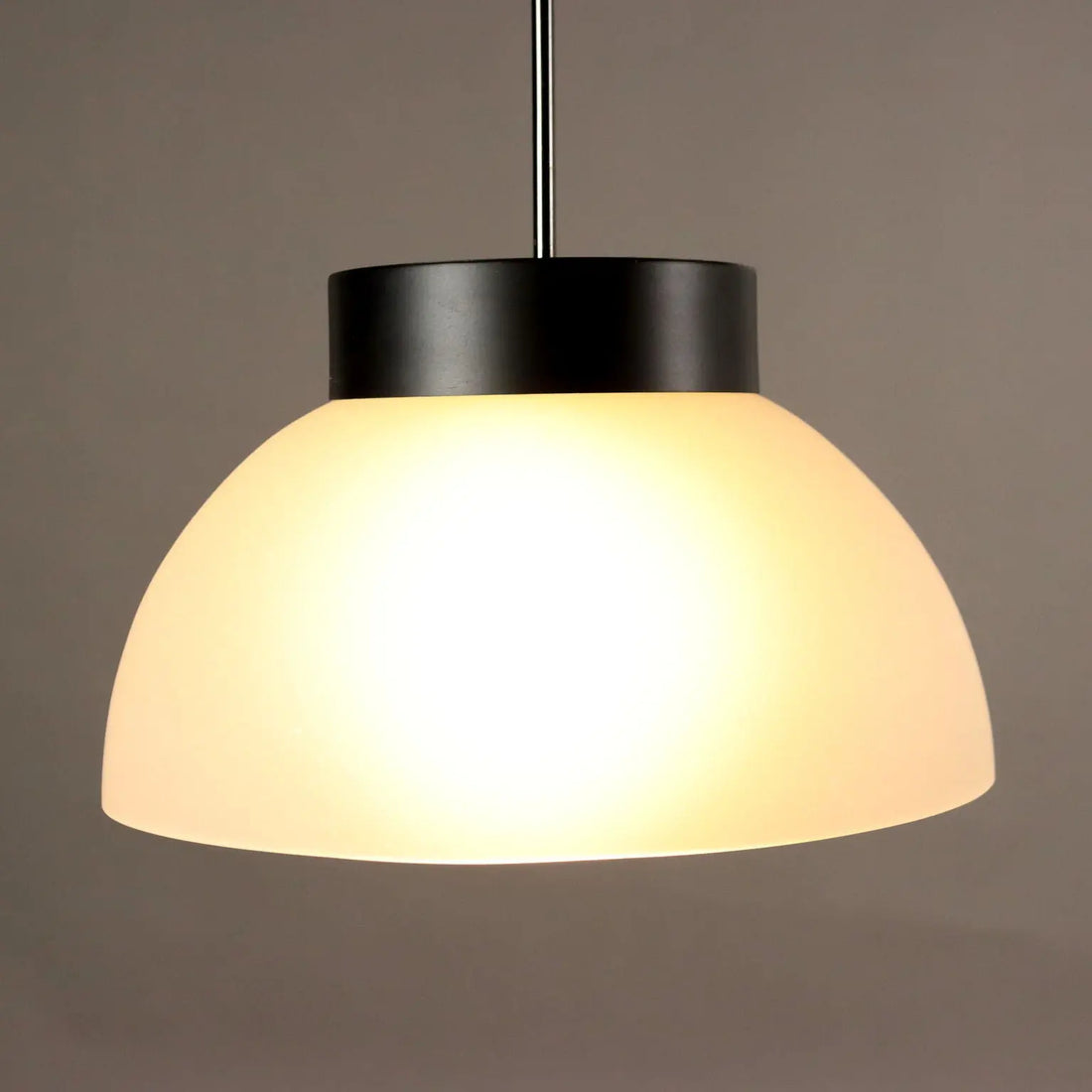 Vintage Ceiling Lamp Aluminium Glass Italy 1970s | Modernism | Lighting