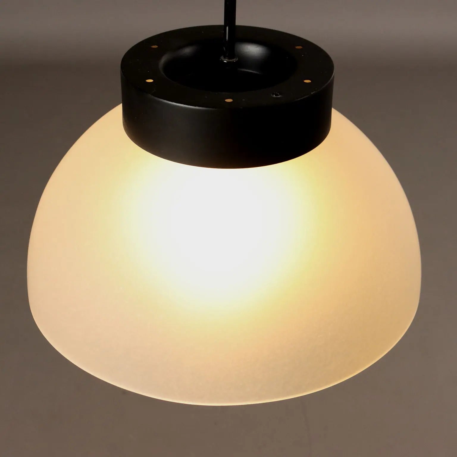 Vintage Ceiling Lamp Aluminium Glass Italy 1970s | Modernism | Lighting