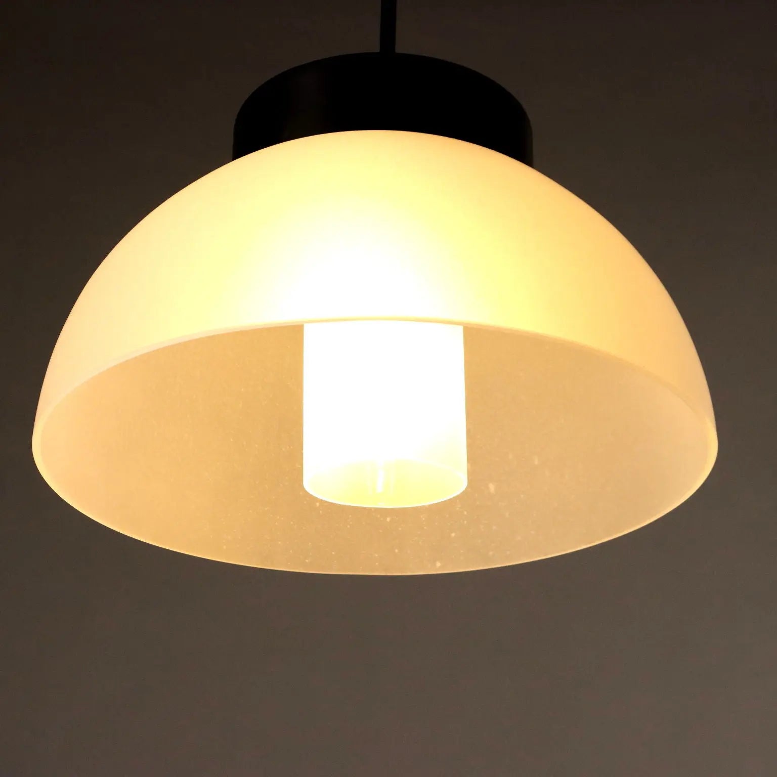 Vintage Ceiling Lamp Aluminium Glass Italy 1970s | Modernism | Lighting