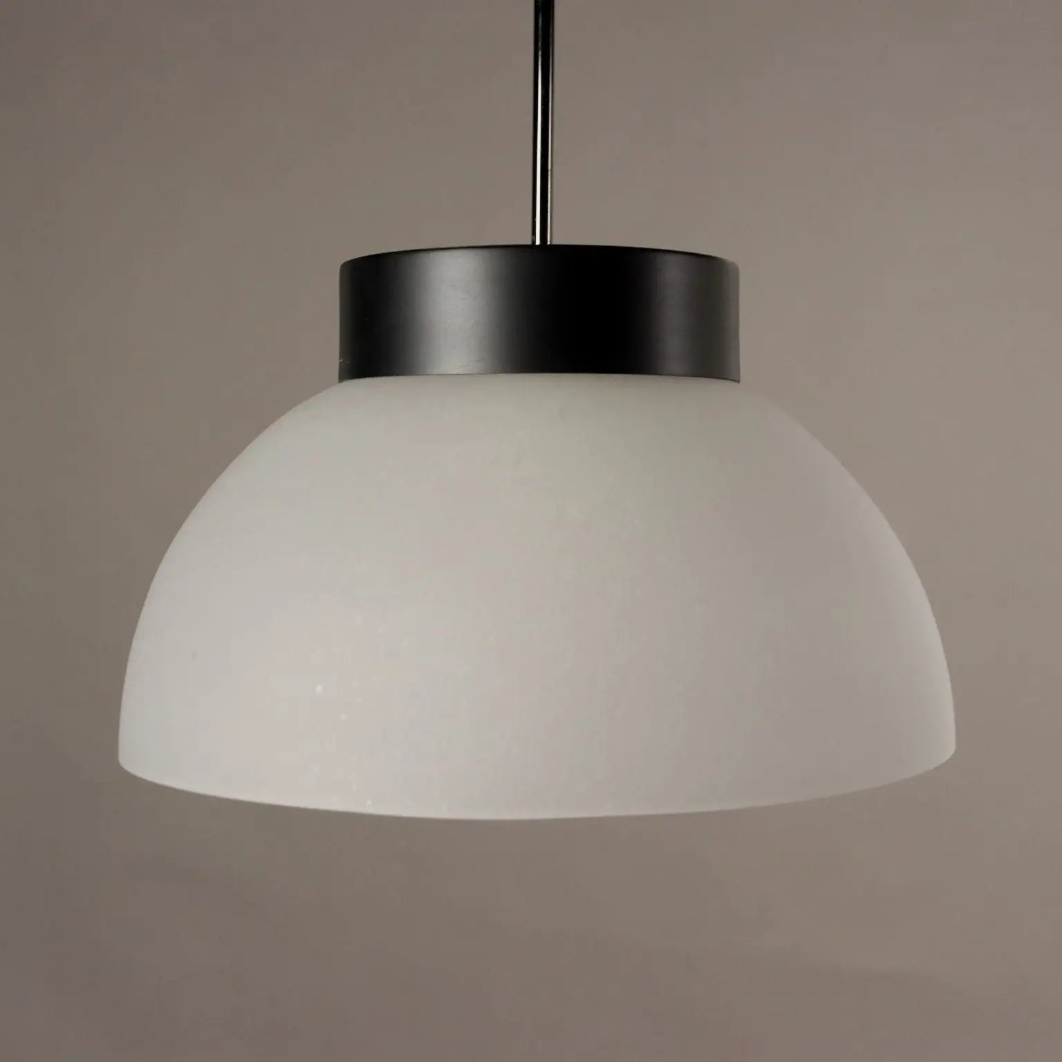 Vintage Ceiling Lamp Aluminium Glass Italy 1970s | Modernism | Lighting