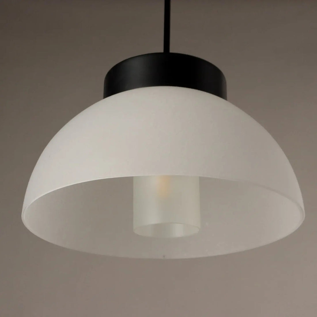 Vintage Ceiling Lamp Aluminium Glass Italy 1970s | Modernism | Lighting