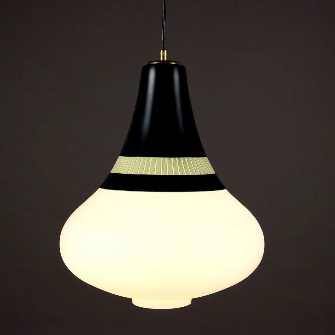 Vintage Stilnovo Lamp Aluminium Glass Italy 1960s | Modernism | Lighting