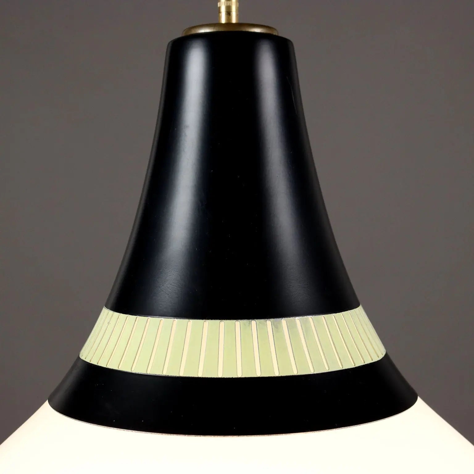 Vintage Stilnovo Lamp Aluminium Glass Italy 1960s | Modernism | Lighting