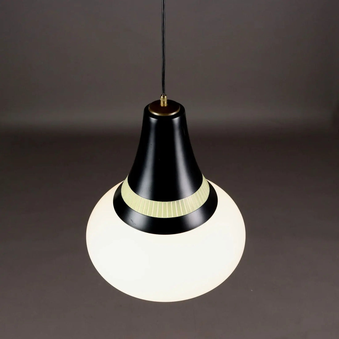 Vintage Stilnovo Lamp Aluminium Glass Italy 1960s | Modernism | Lighting