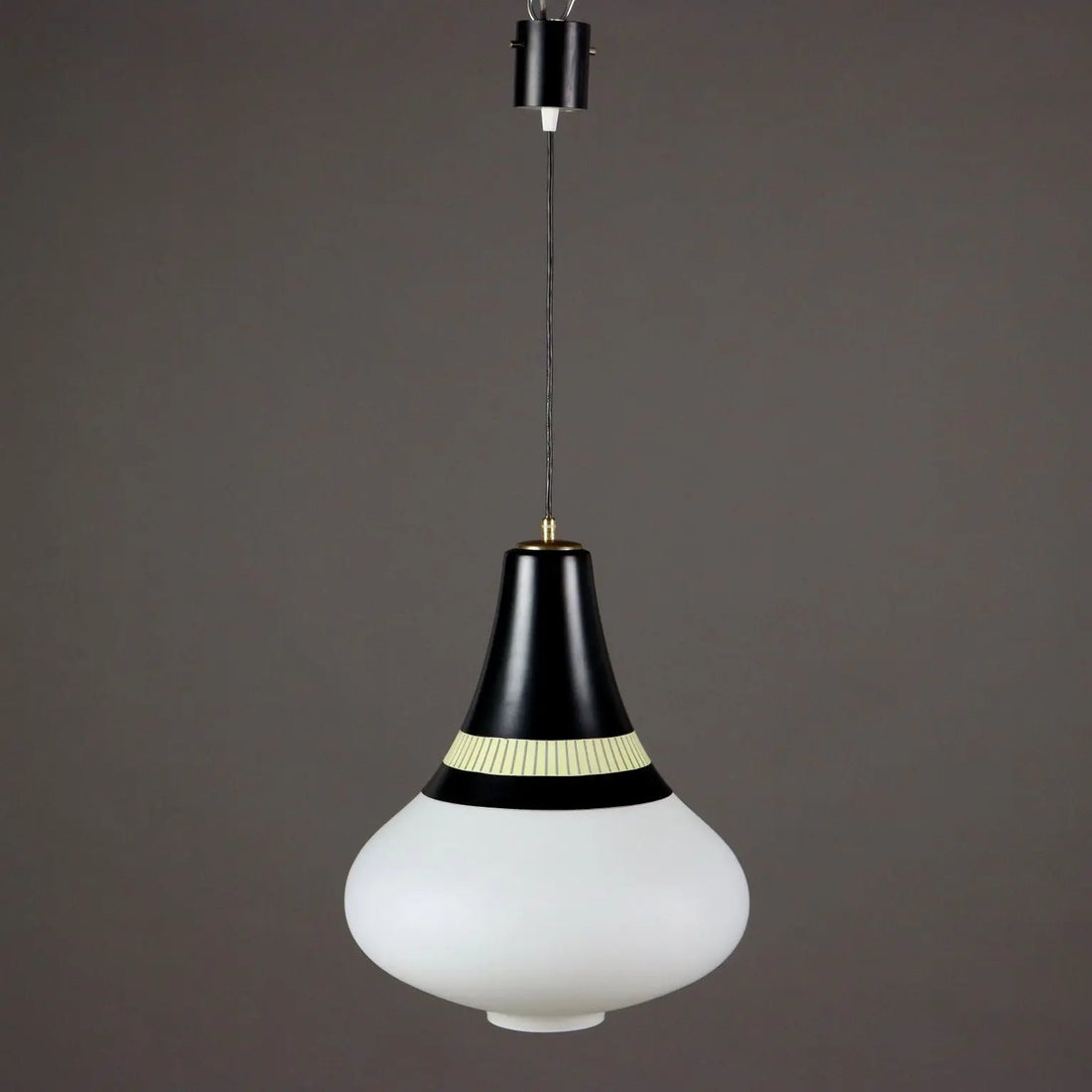 Vintage Stilnovo Lamp Aluminium Glass Italy 1960s | Modernism | Lighting