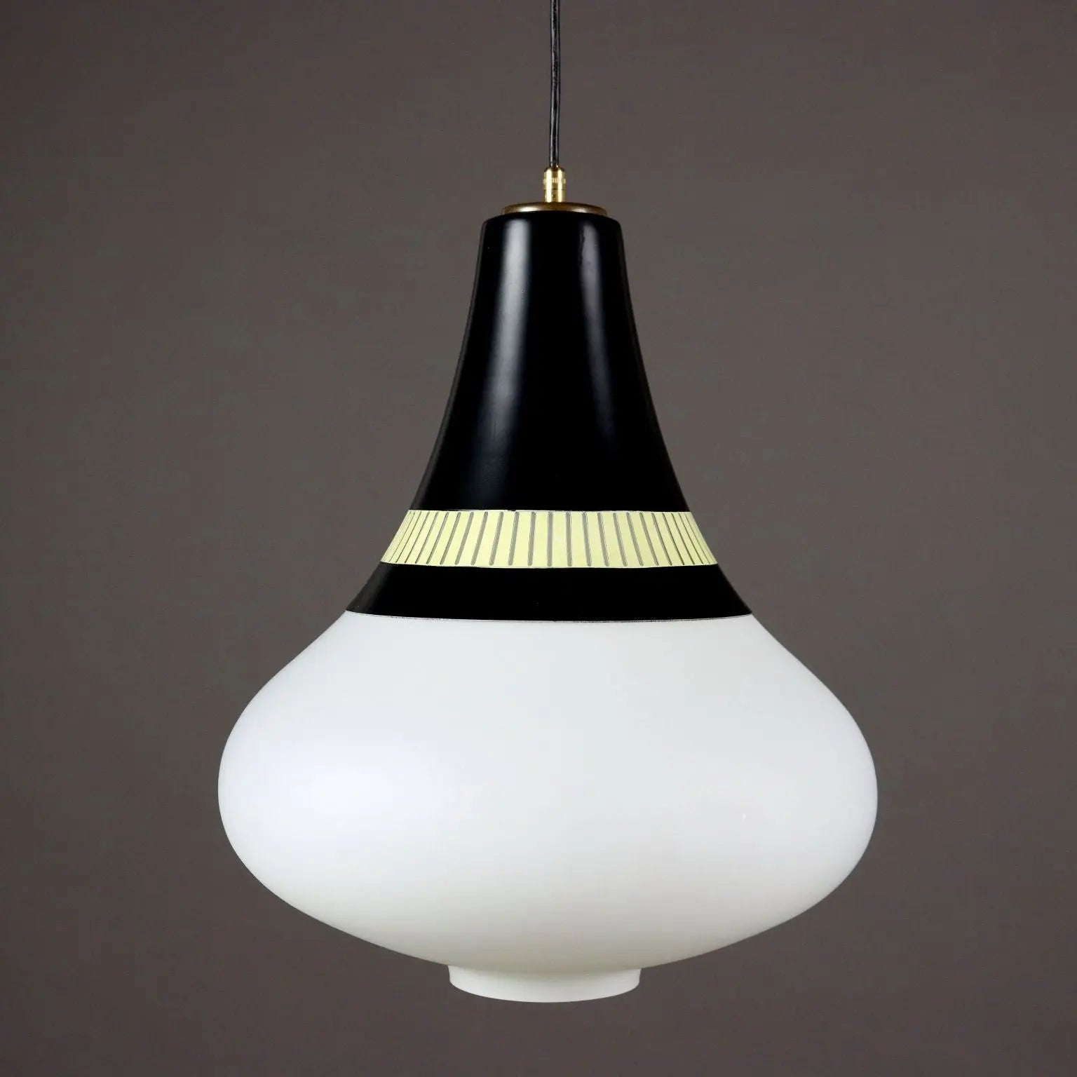 Vintage Stilnovo Lamp Aluminium Glass Italy 1960s | Modernism | Lighting