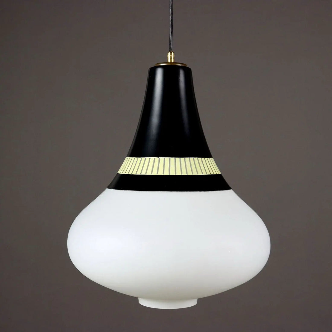 Vintage Stilnovo Lamp Aluminium Glass Italy 1960s | Modernism | Lighting