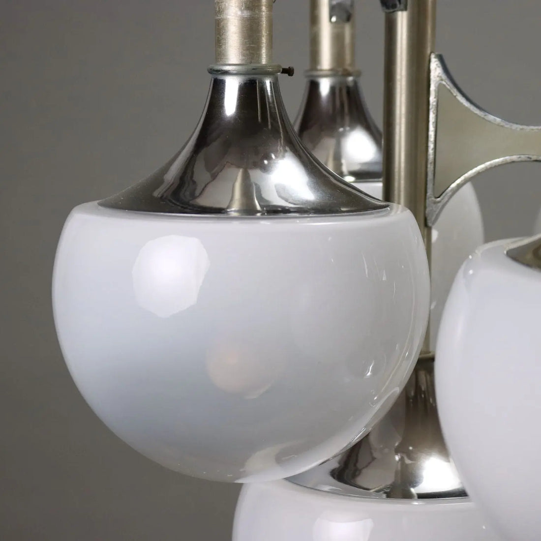 Vintage Lamp Lacquered Steel Glass Spheres Italy 1960s-1970s | Modernism | Lighting