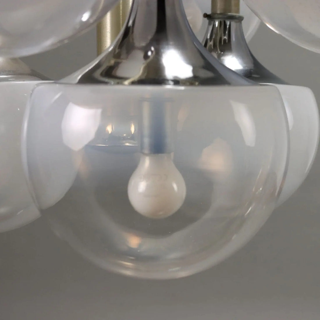Vintage Lamp Lacquered Steel Glass Spheres Italy 1960s-1970s | Modernism | Lighting