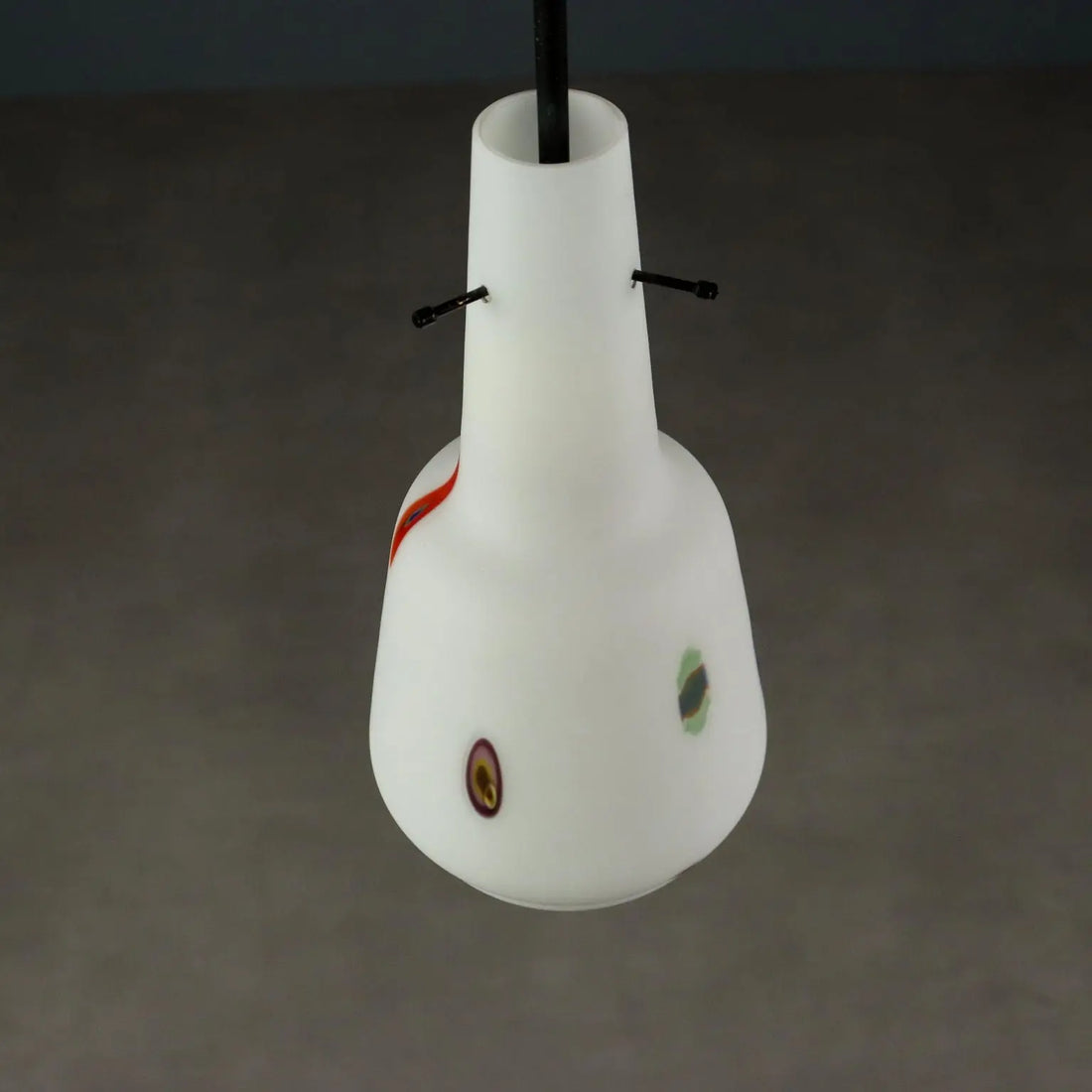 Ceiling Lamp in Opaline Glass, 1960s