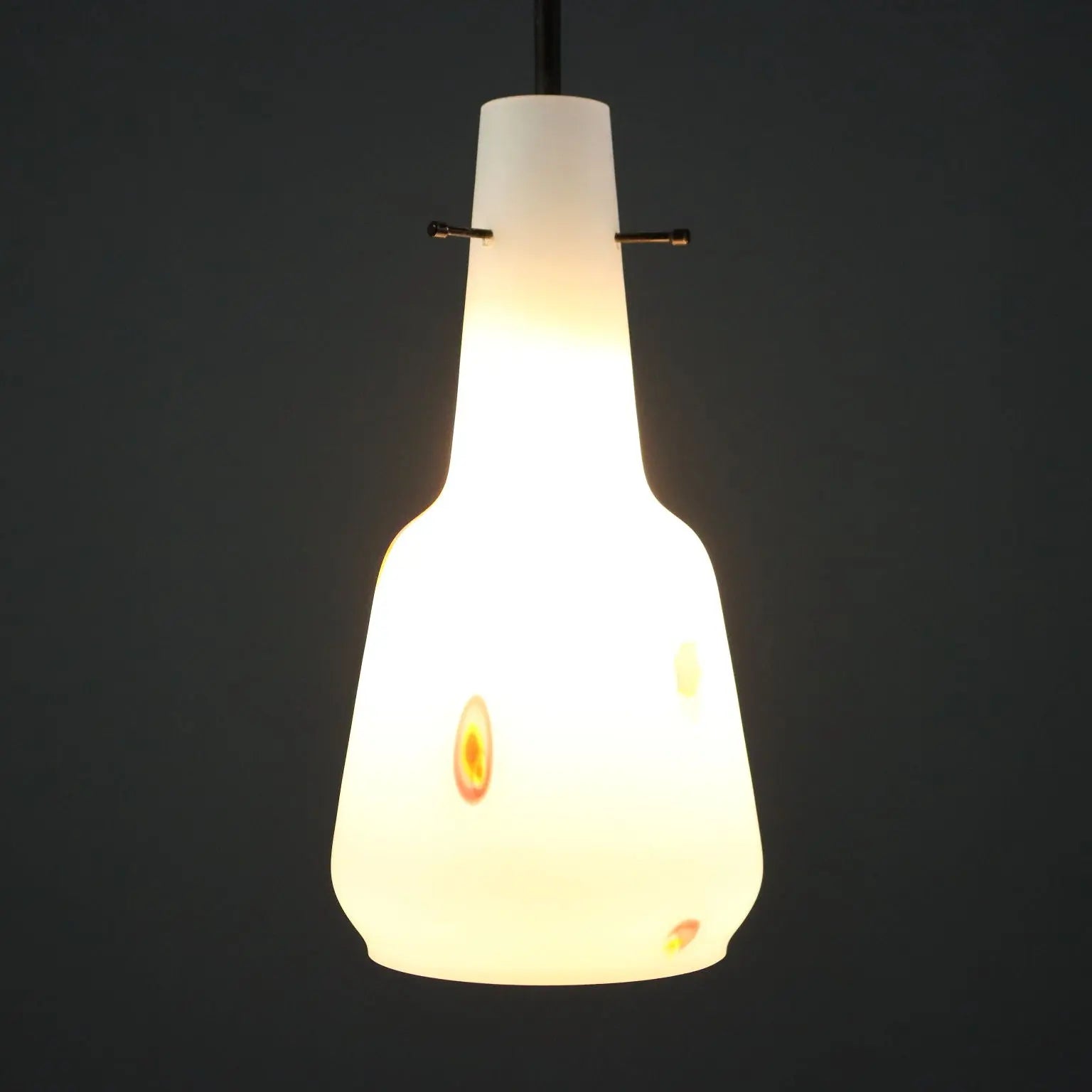 Ceiling Lamp in Opaline Glass, 1960s