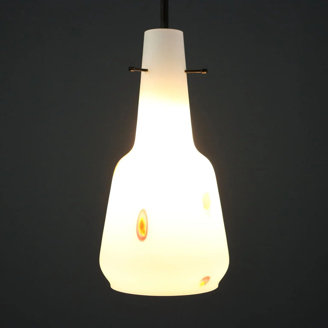 Ceiling Lamp in Opaline Glass, 1960s
