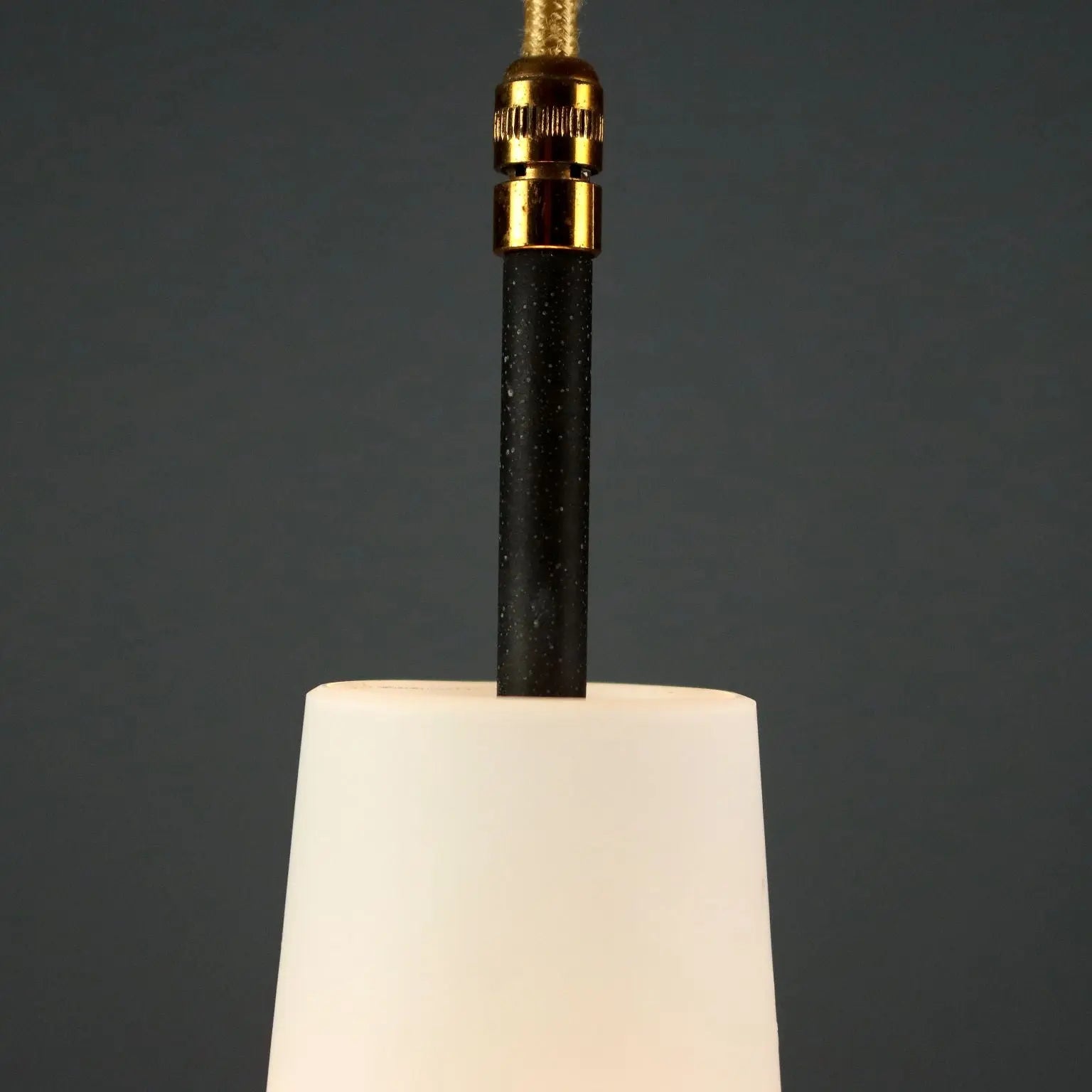 Ceiling Lamp in Opaline Glass, 1960s