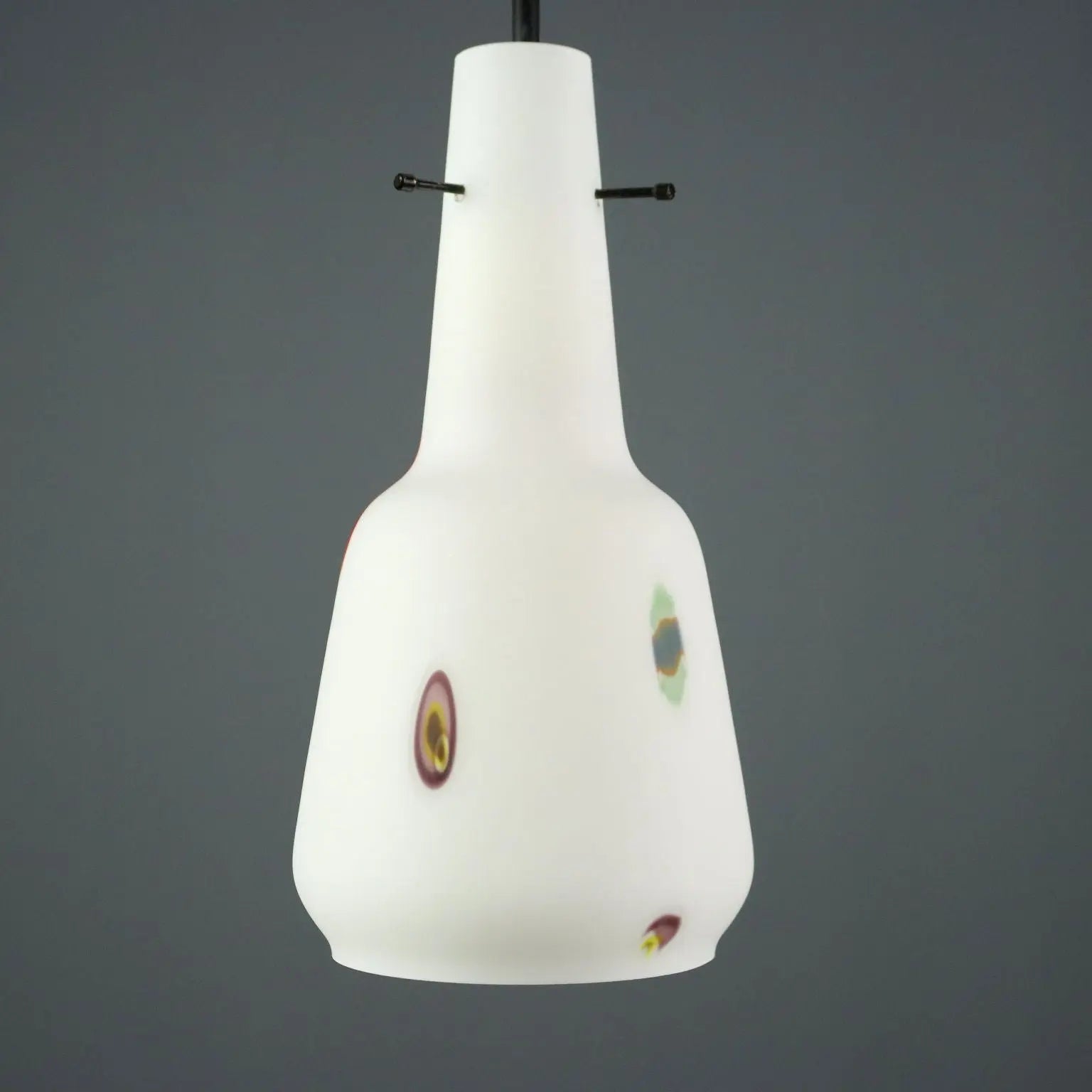 Ceiling Lamp in Opaline Glass, 1960s