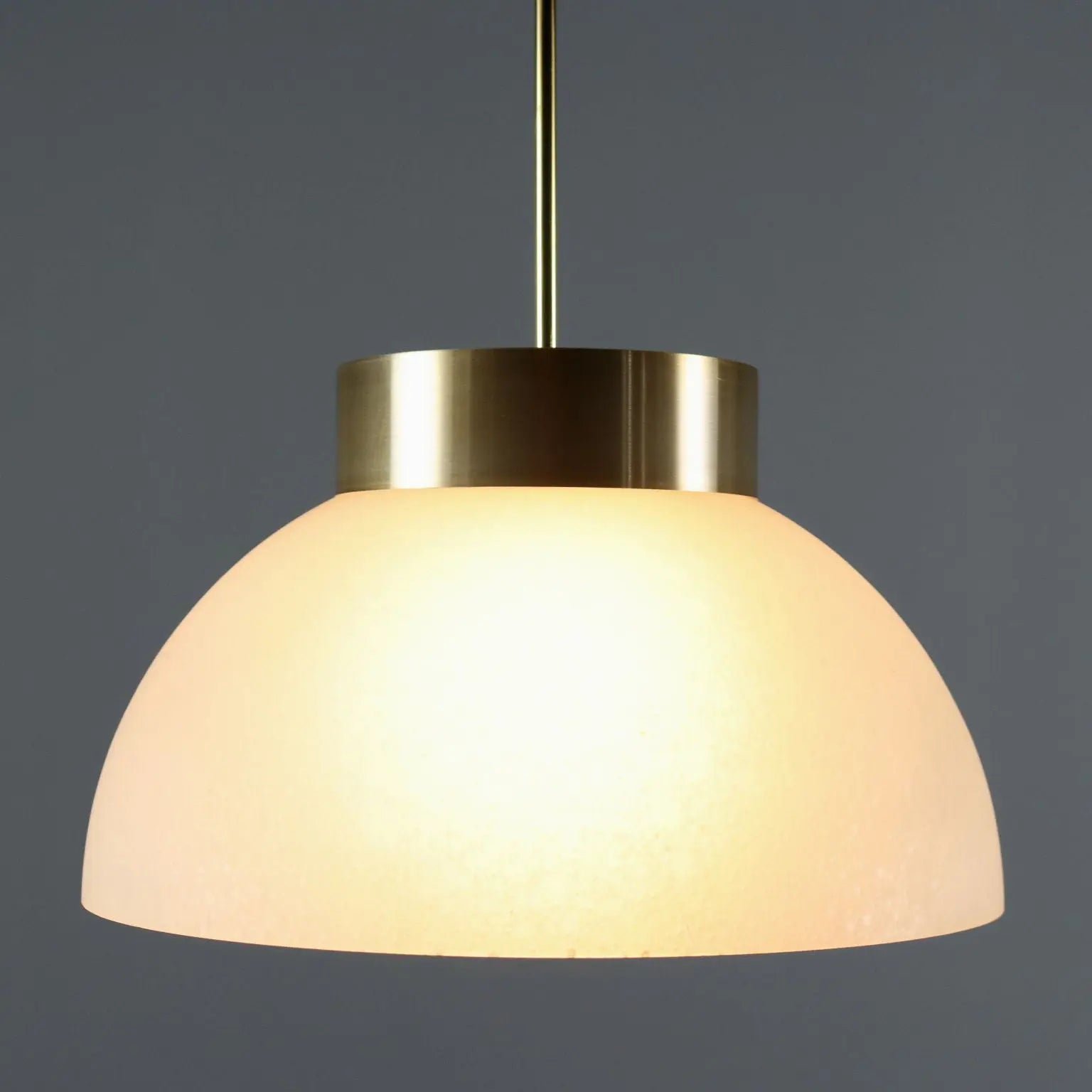 Pendant Lamp in Aluminum and Glass, 1960s