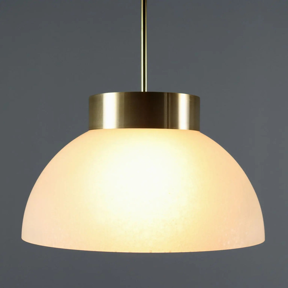Pendant Lamp in Aluminum and Glass, 1960s