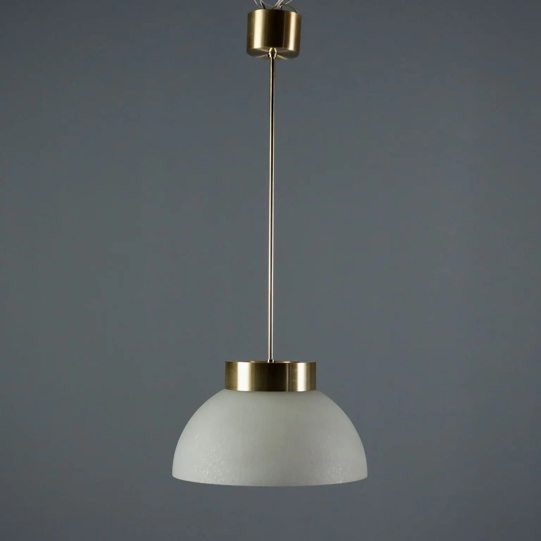 Pendant Lamp in Aluminum and Glass, 1960s