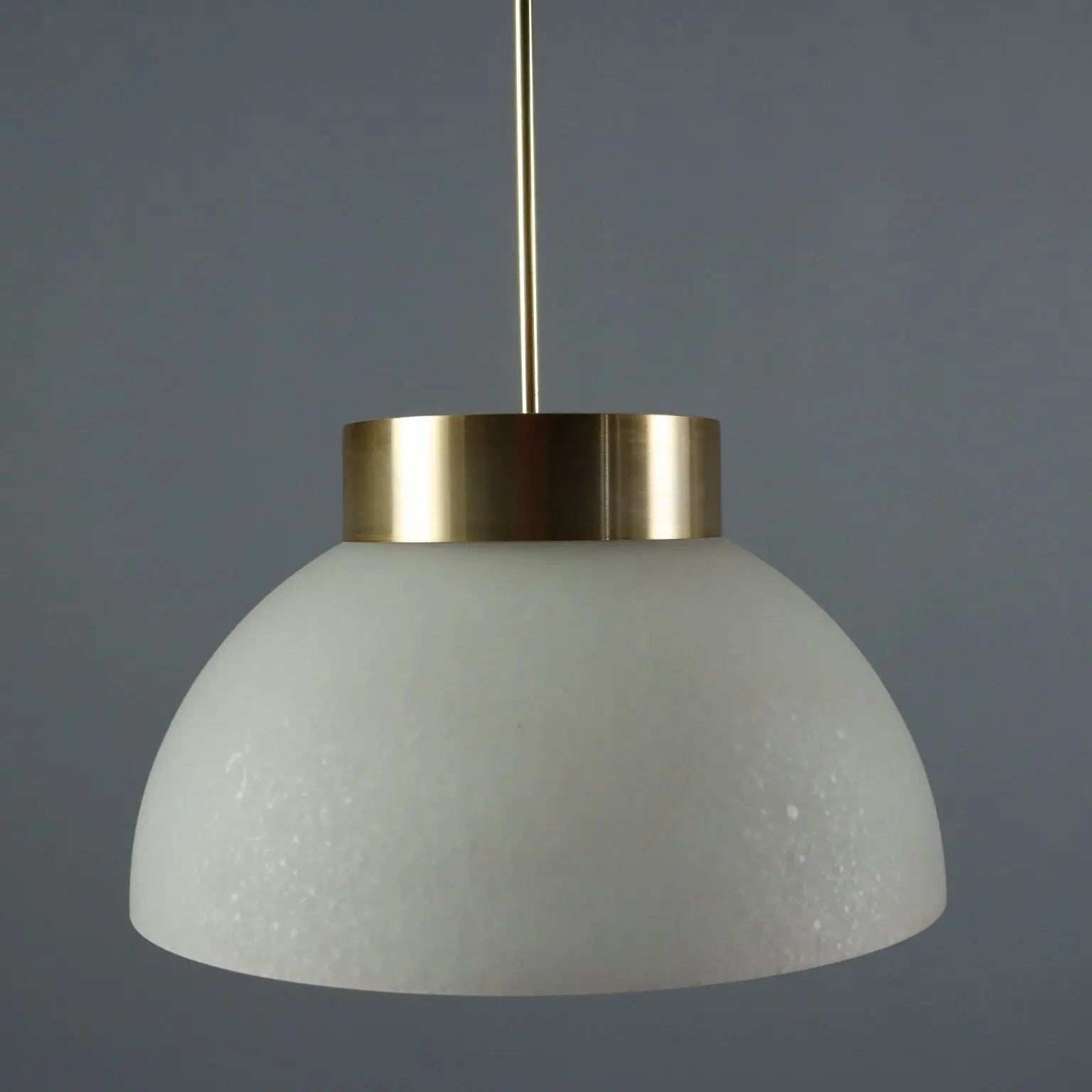 Pendant Lamp in Aluminum and Glass, 1960s