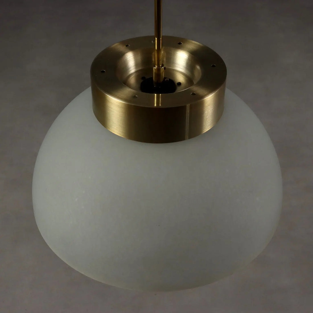 Pendant Lamp in Aluminum and Glass, 1960s
