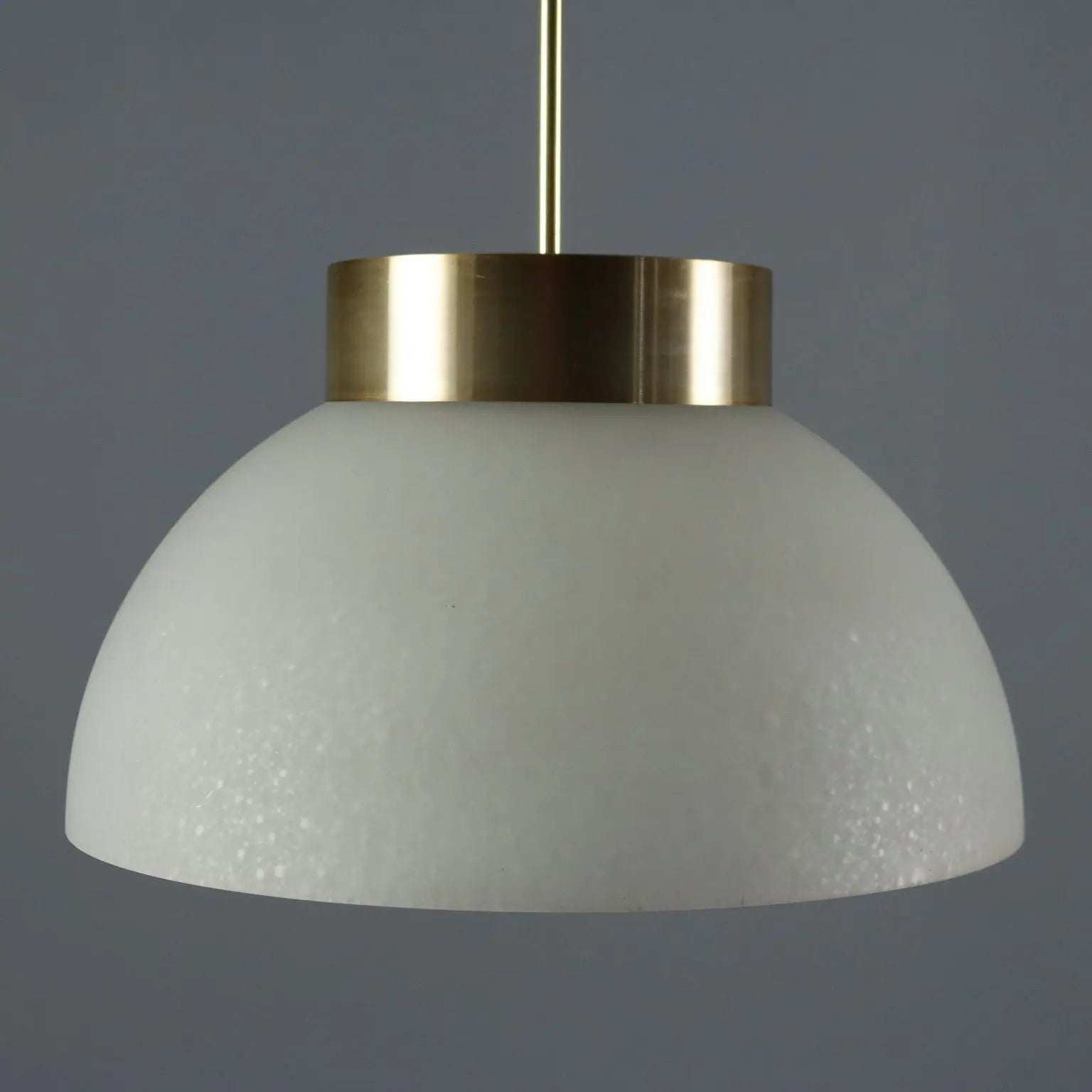 Pendant Lamp in Aluminum and Glass, 1960s