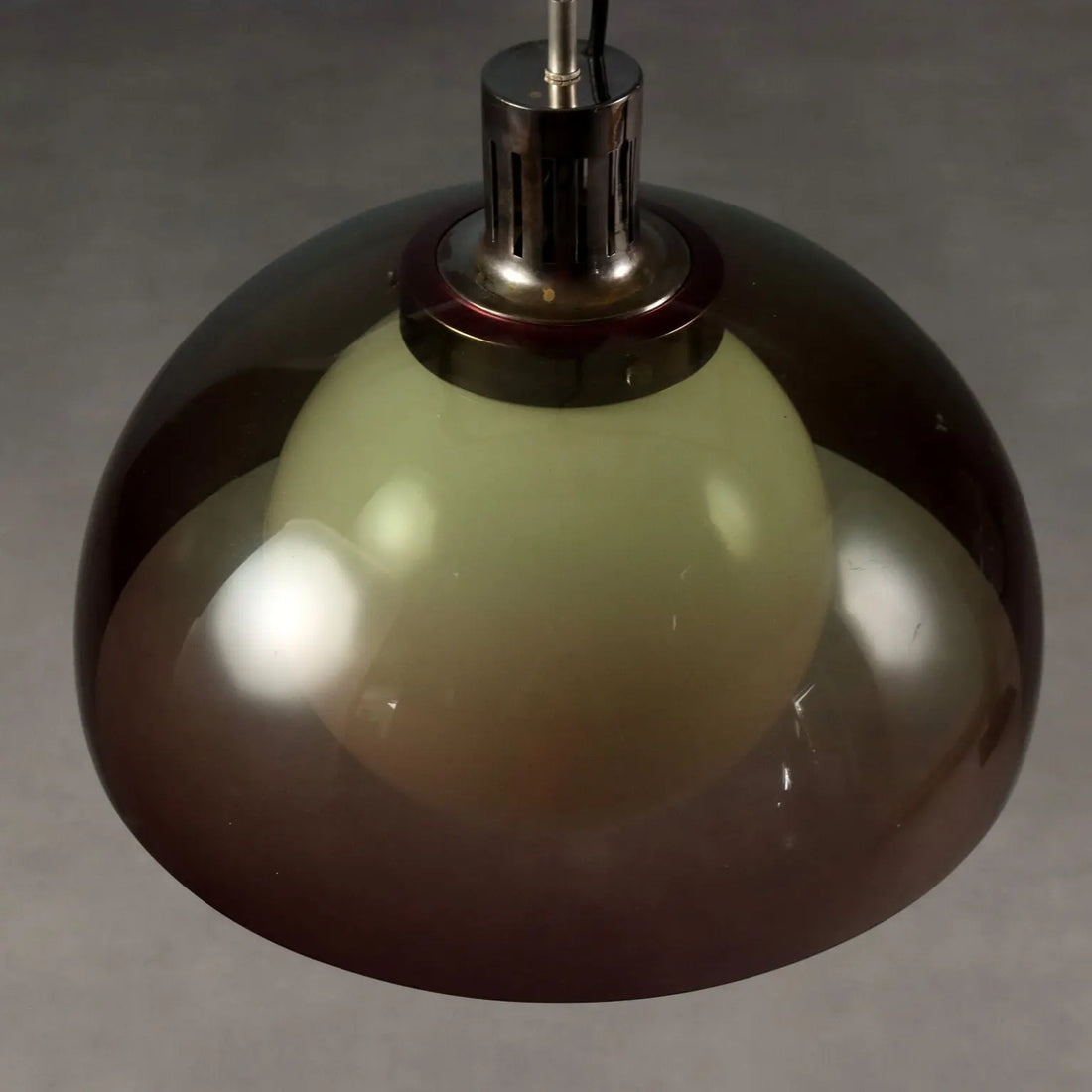 Ceiling Lamp in Methacrylate and Glass, 1960s