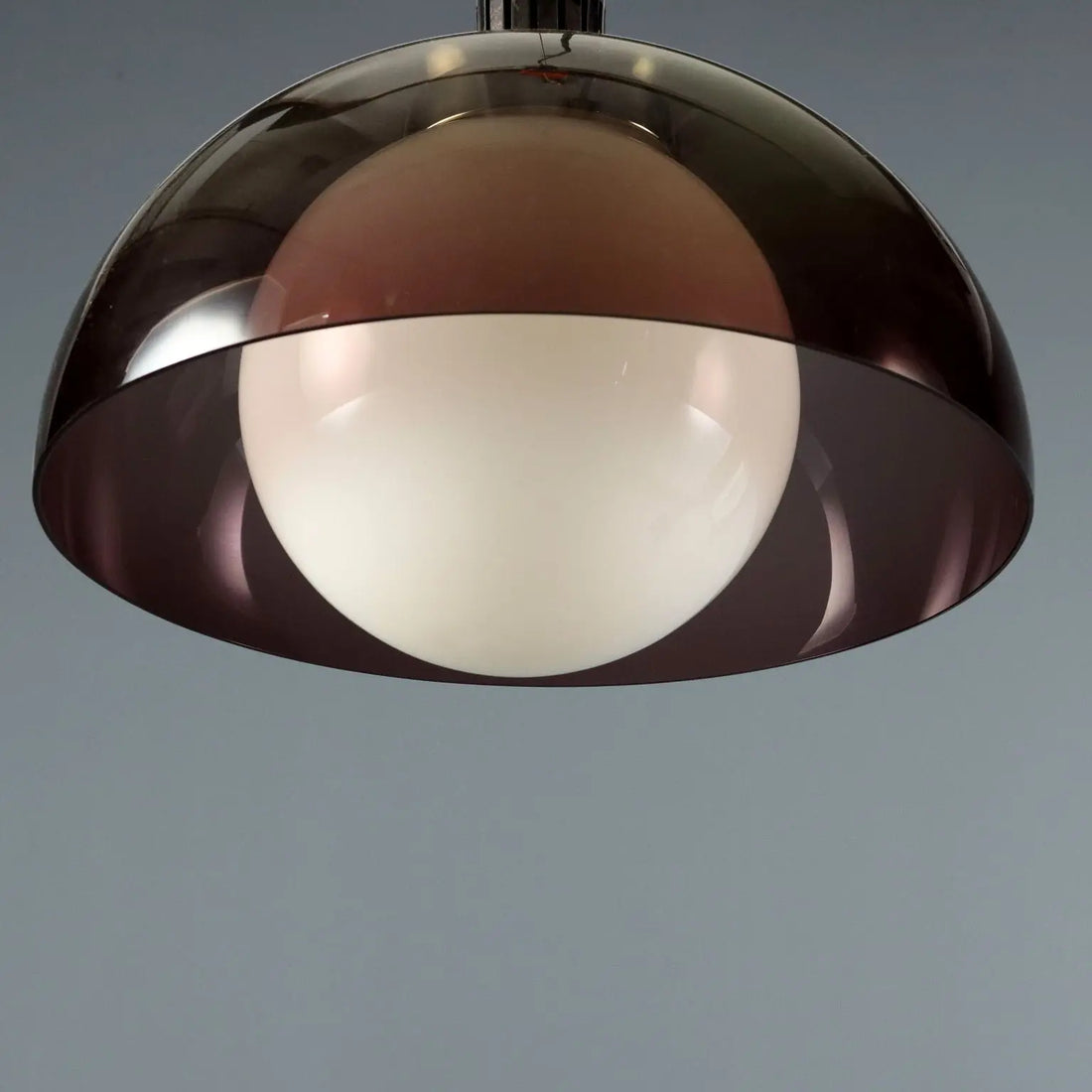 Ceiling Lamp in Methacrylate and Glass, 1960s